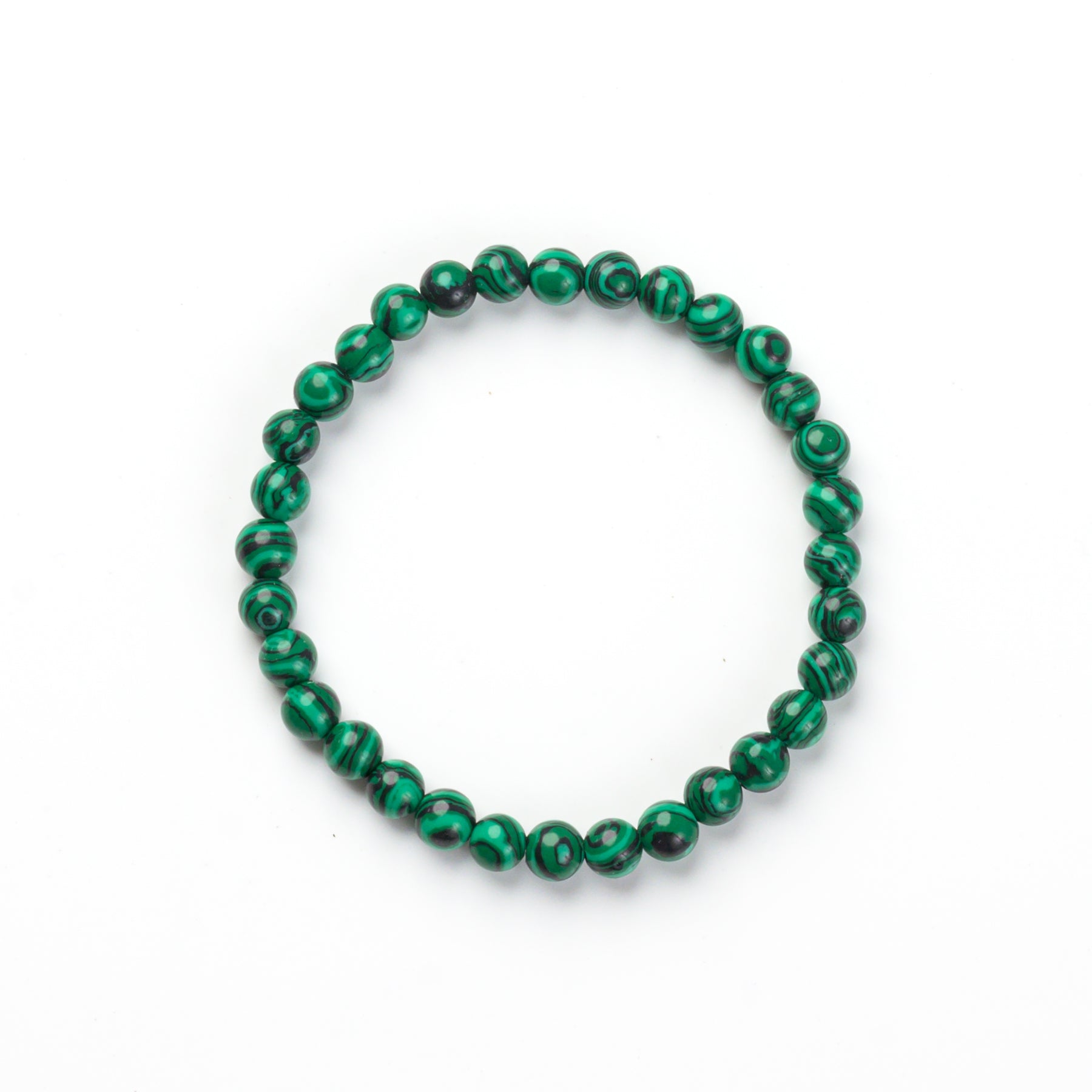 Malachite Bead Bracelet