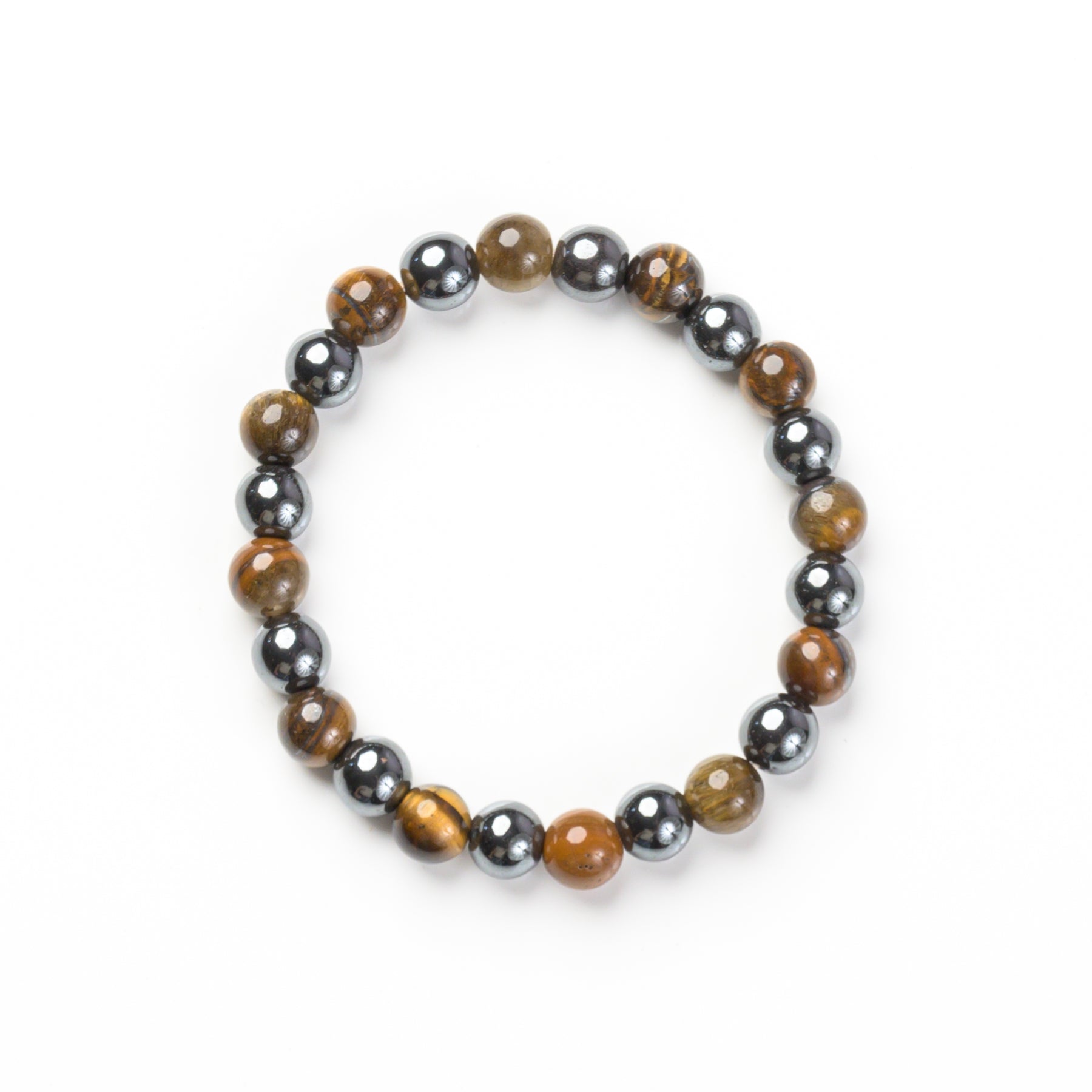 Black Obsidian With Tiger Eye Bracelet