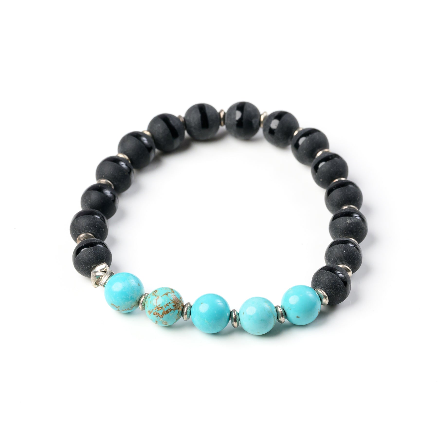 Black Obsidian With Tiger Eye Bracelet