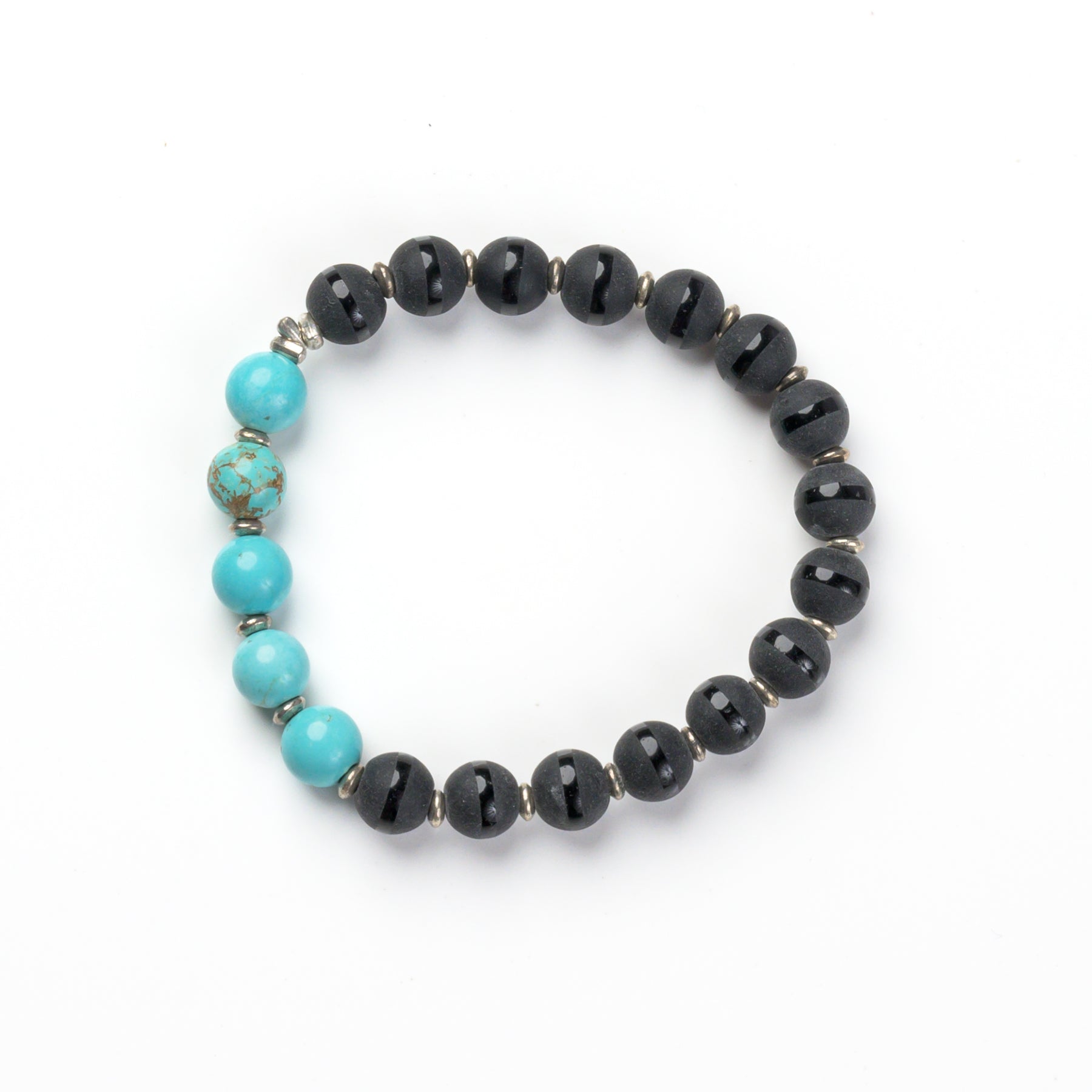 Black Obsidian With Tiger Eye Bracelet