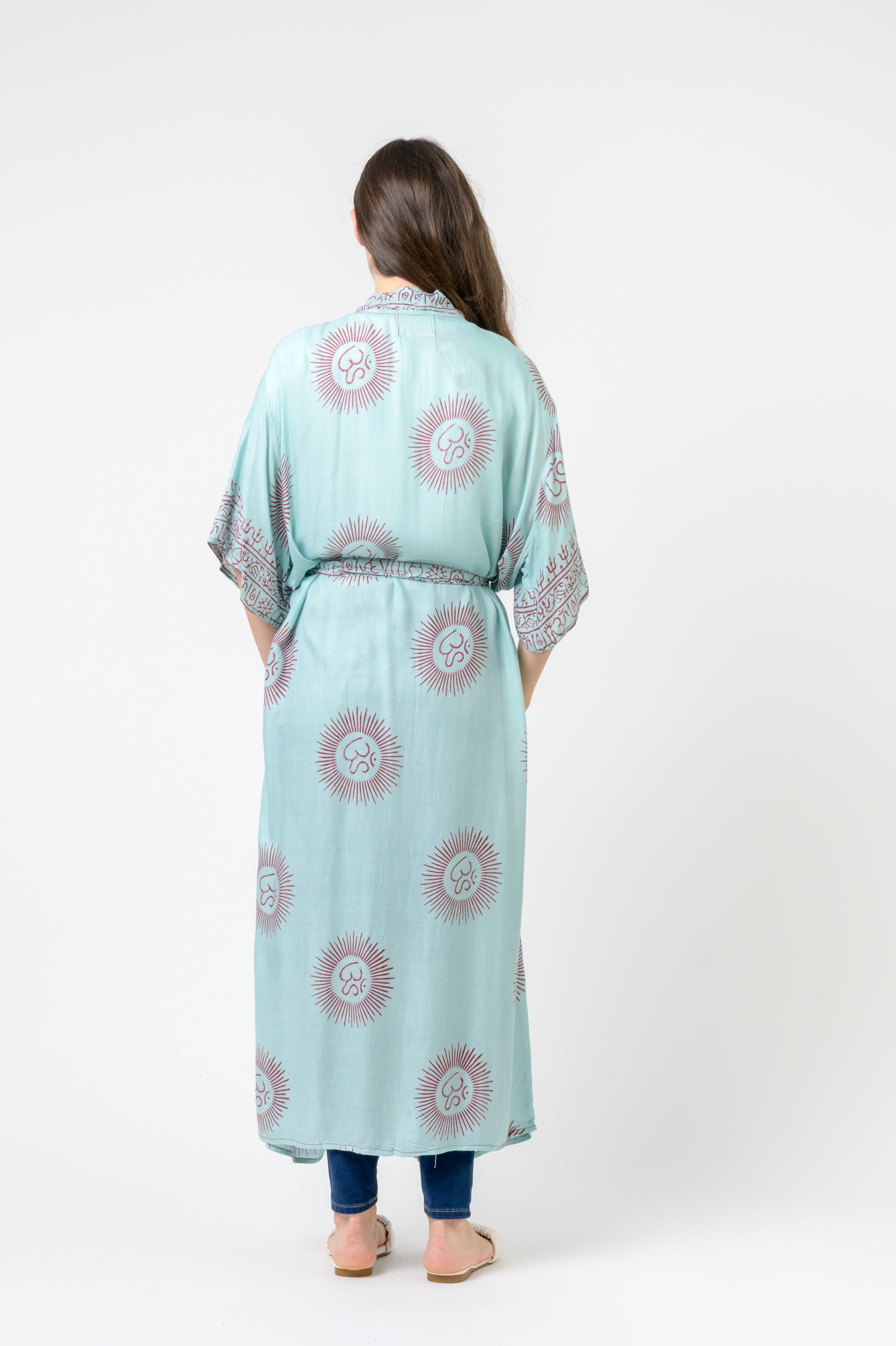 Rhea Short Sleeve Om Kimono