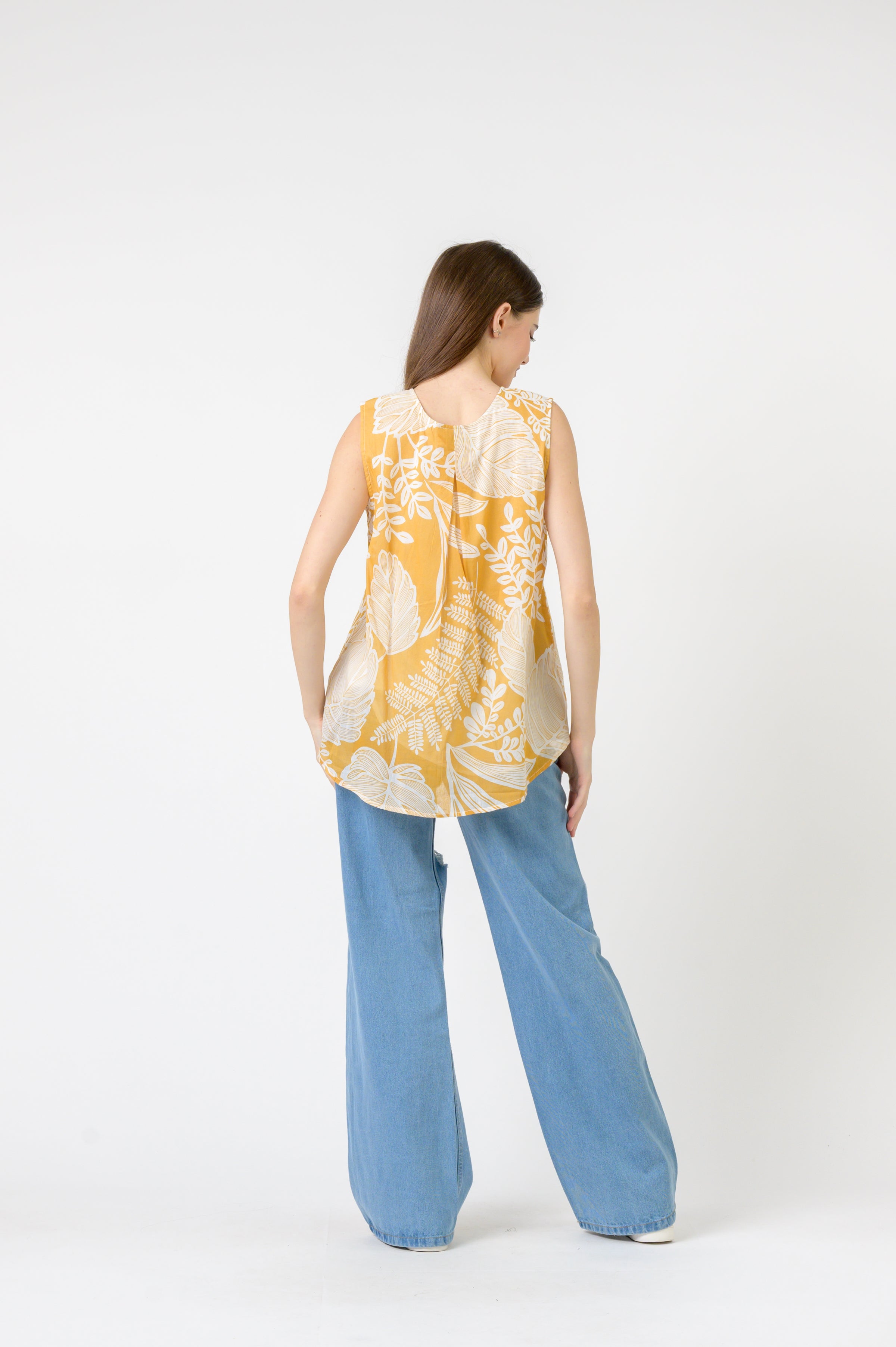 Rhea Meher Print Sleeveless Top