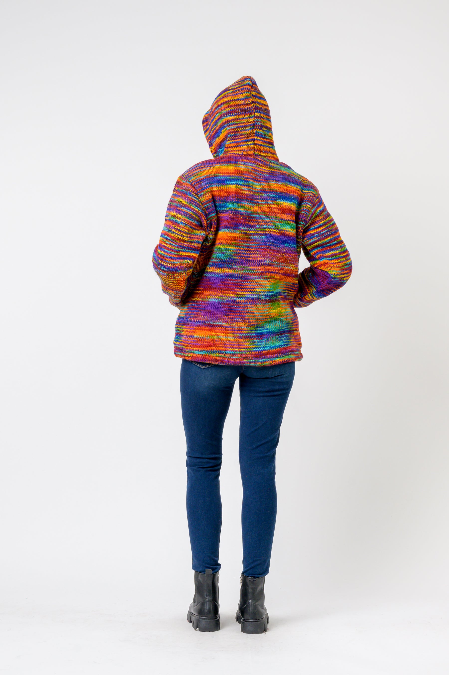 Patchwork Design Zipper Hoodie (Assorted)