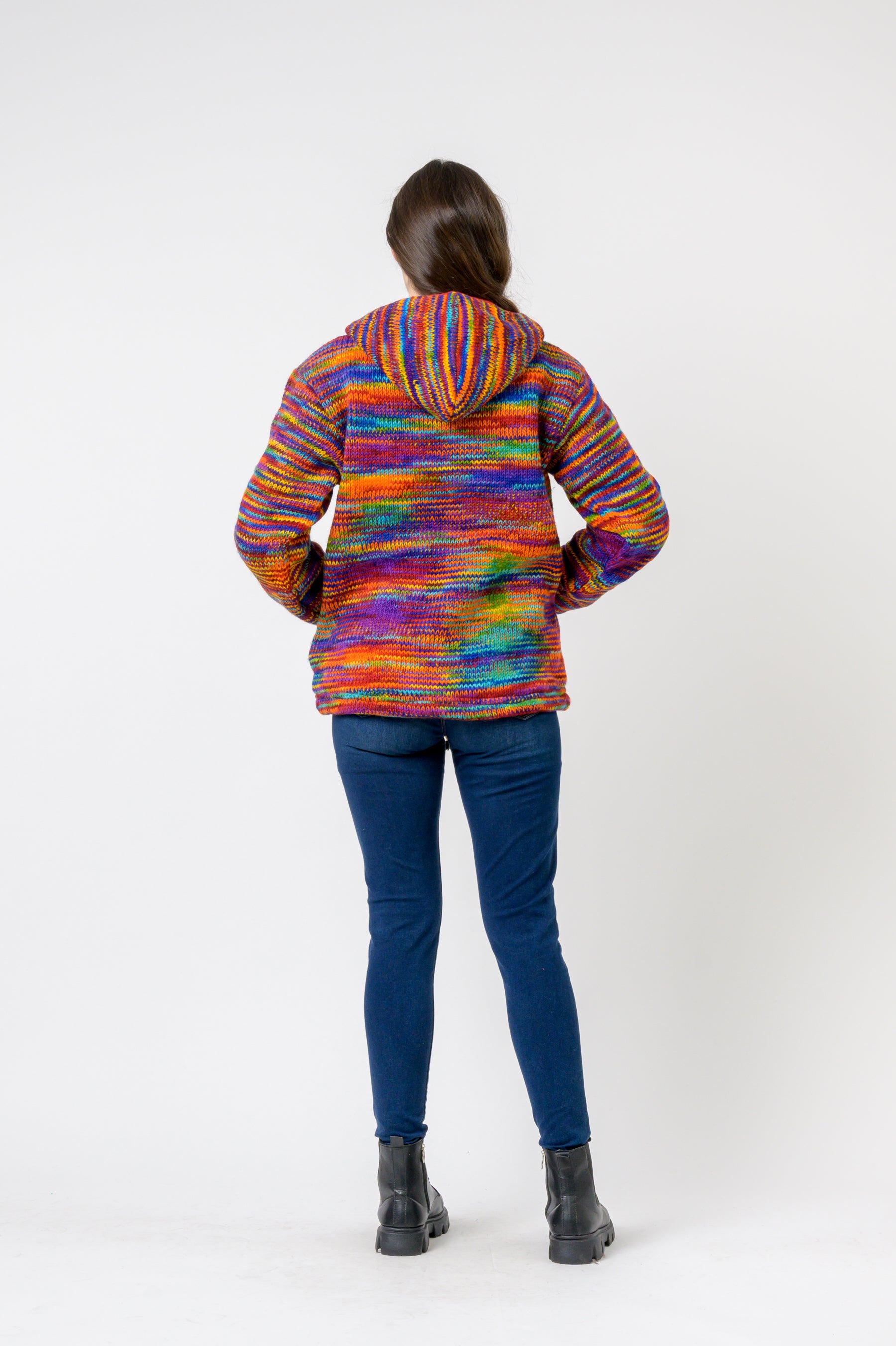 Patchwork Design Zipper Hoodie (Assorted)