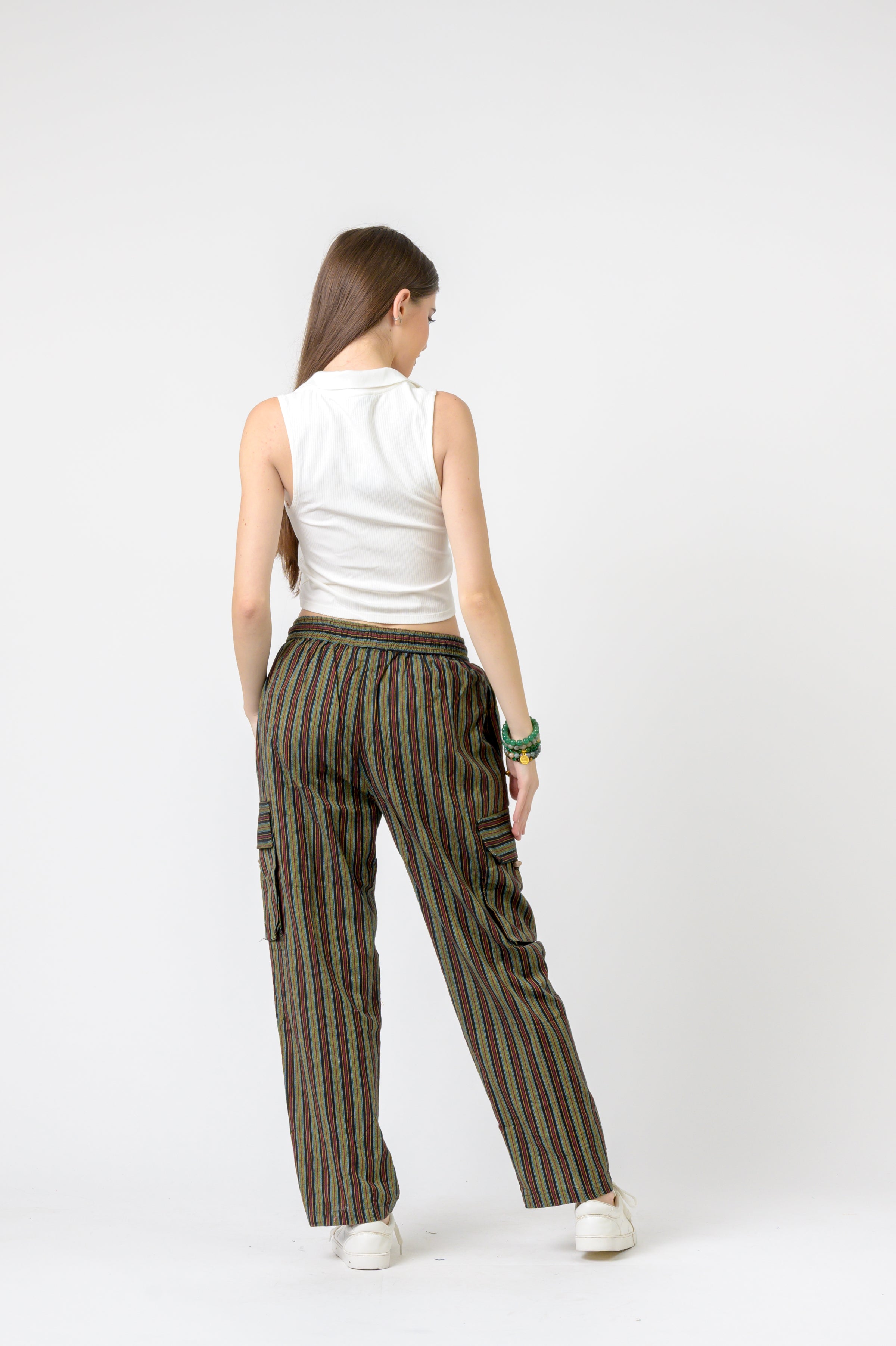 Rhea Striped Cargo Pants