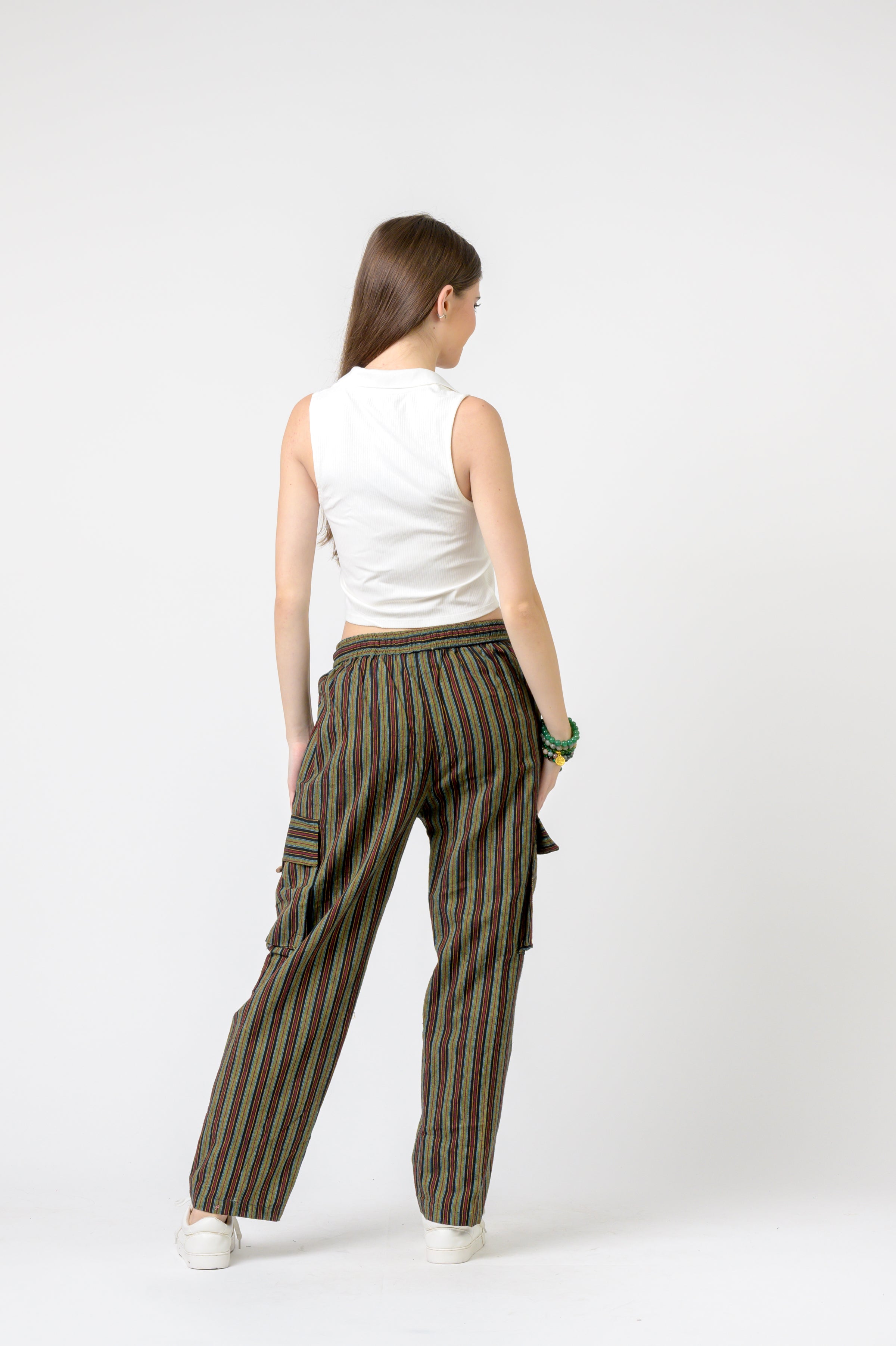 Rhea Striped Cargo Pants