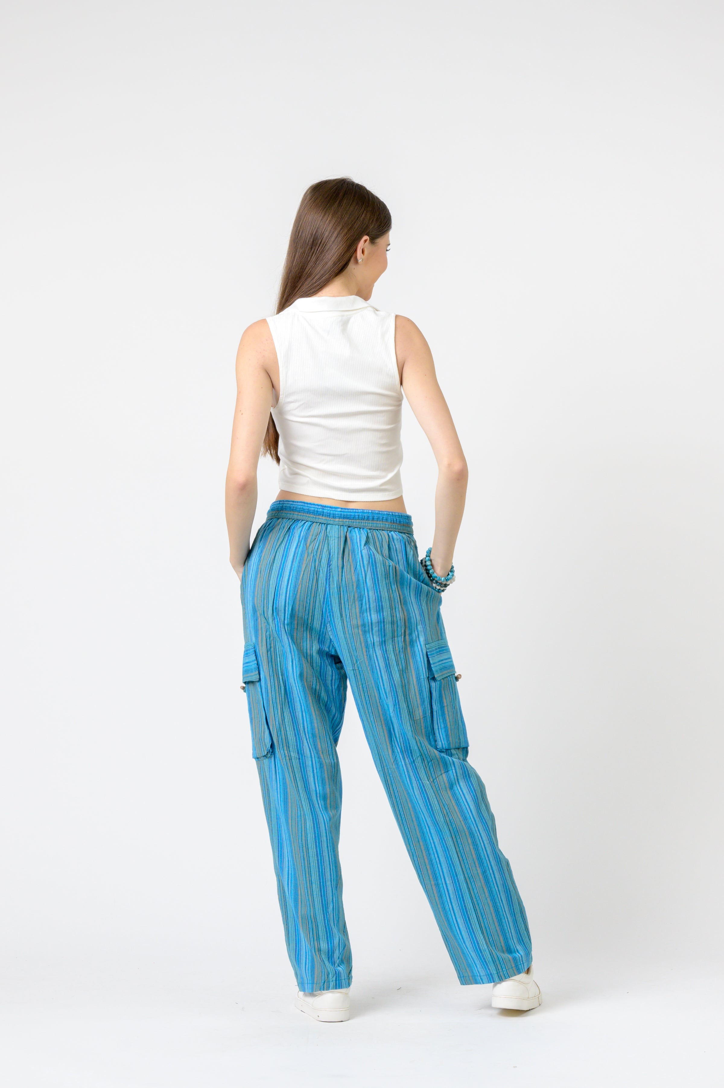 Rhea Striped Cargo Pants
