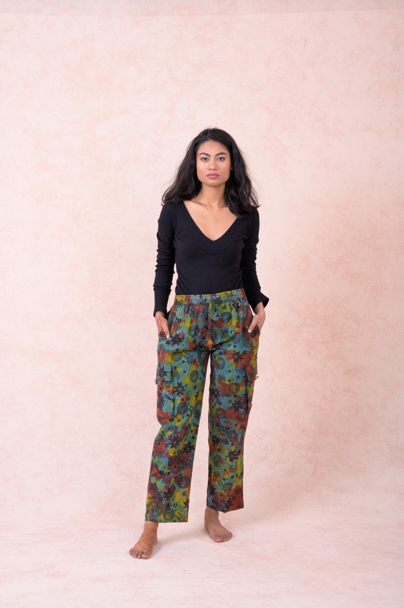 Rhea Party-Camo Pants Grey / Small