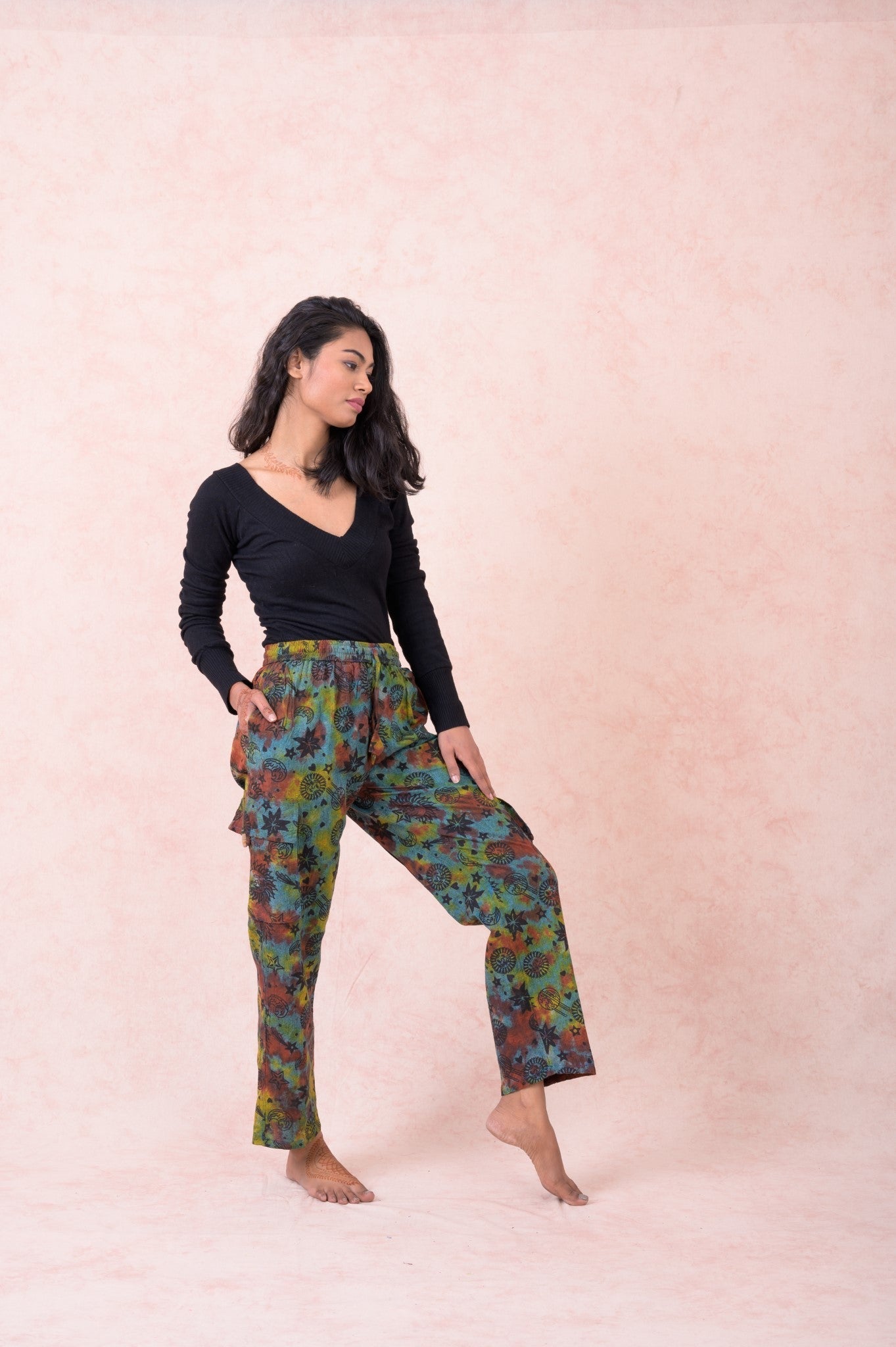 Rhea Party-Camo Pants Grey / Medium