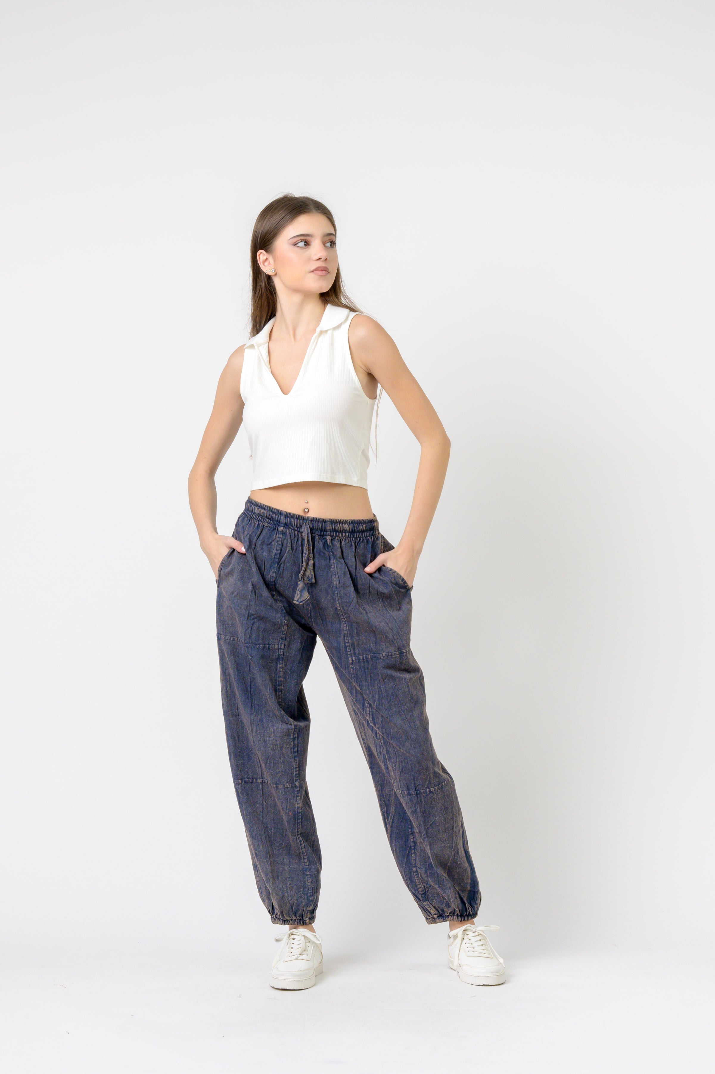 Rhea Tie-Front Yoga Pants