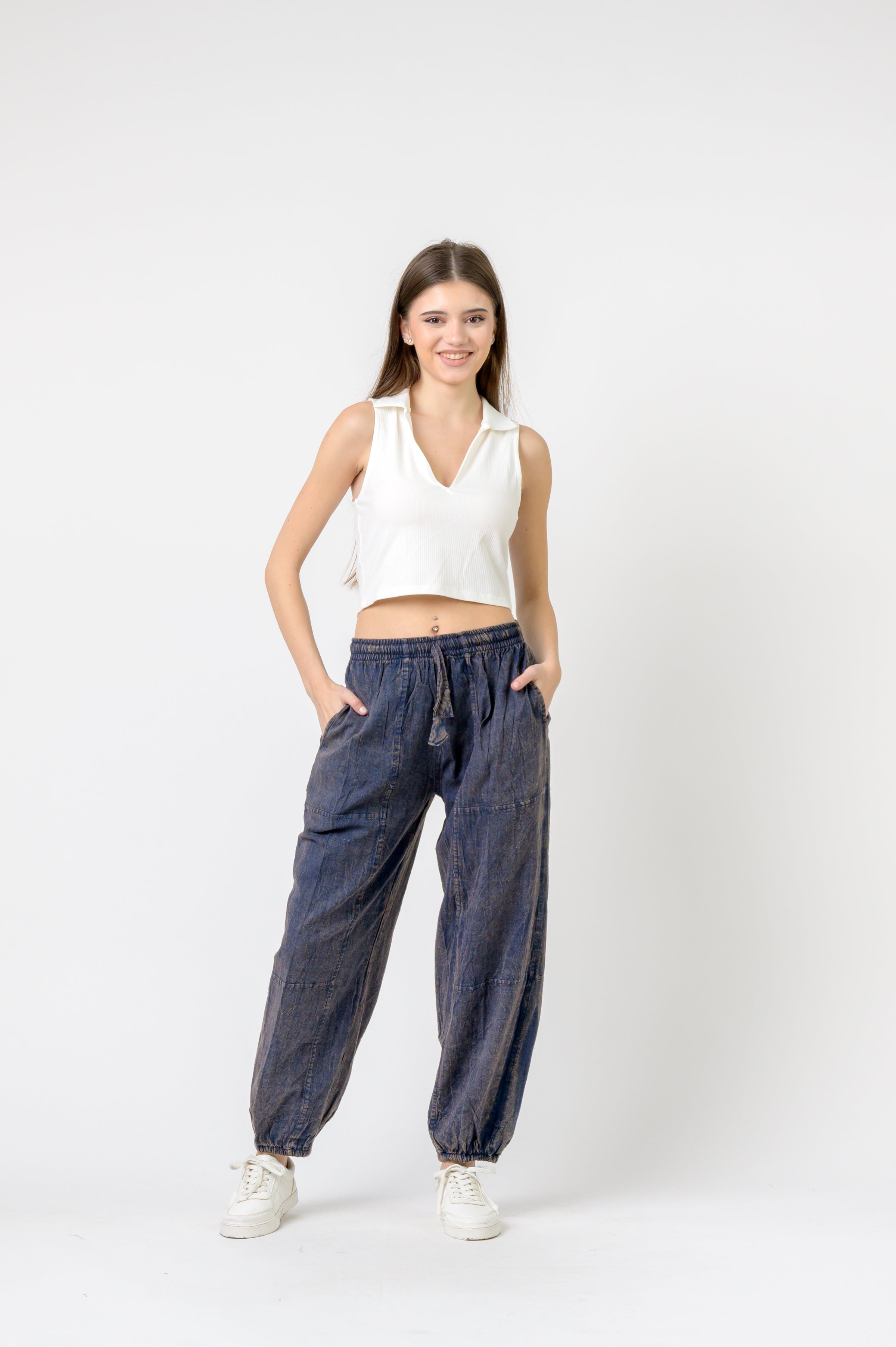 Rhea Tie-Front Yoga Pants