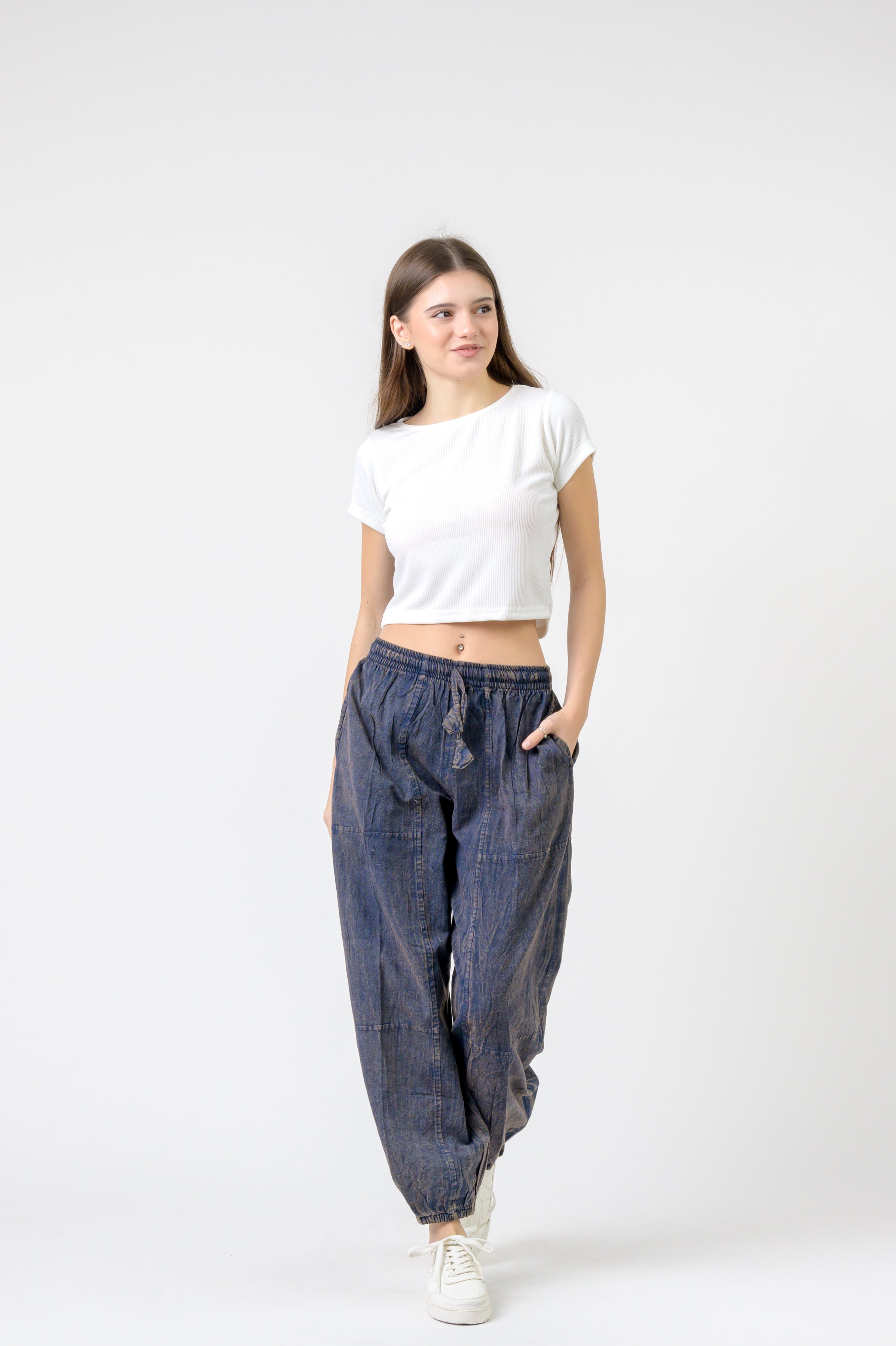 Rhea Tie-Front Yoga Pants