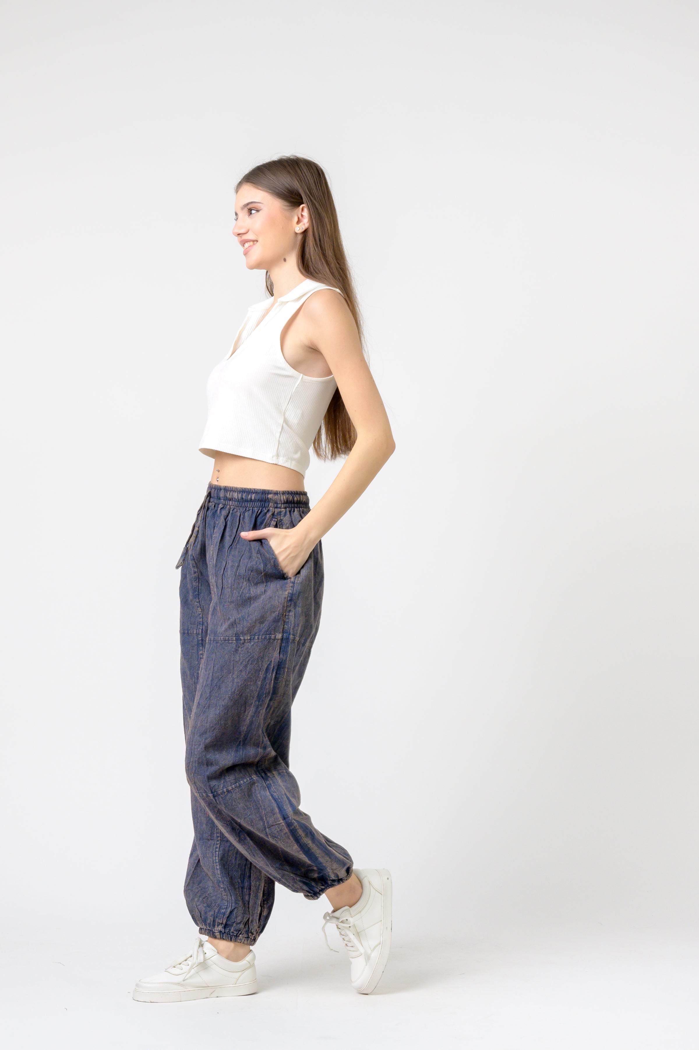 Rhea Tie-Front Yoga Pants