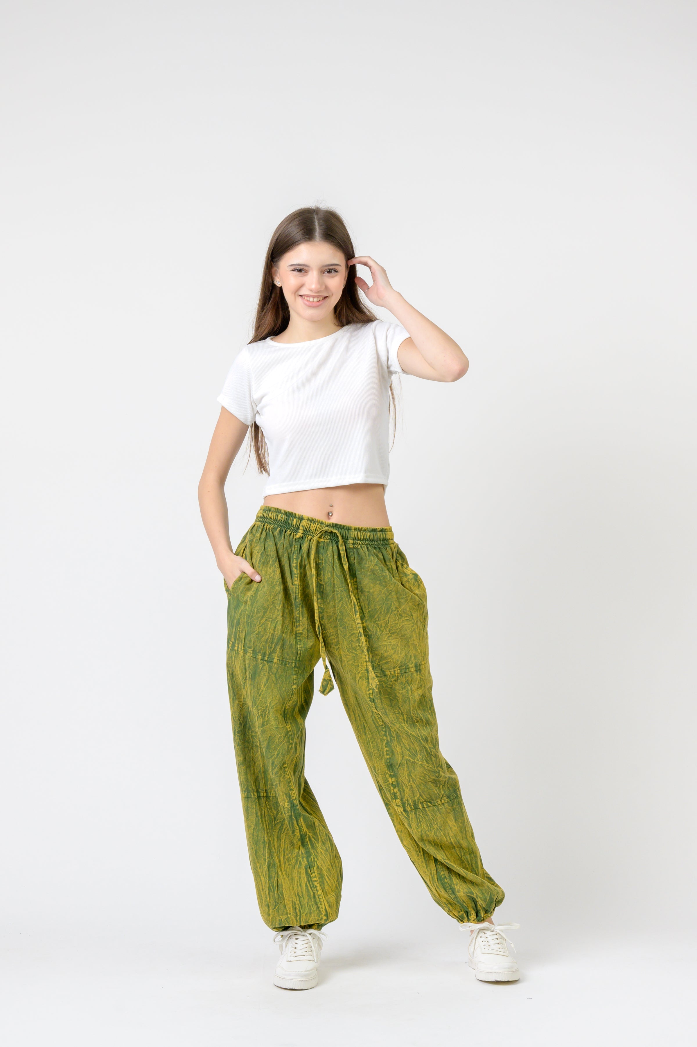 Rhea Tie-Front Yoga Pants