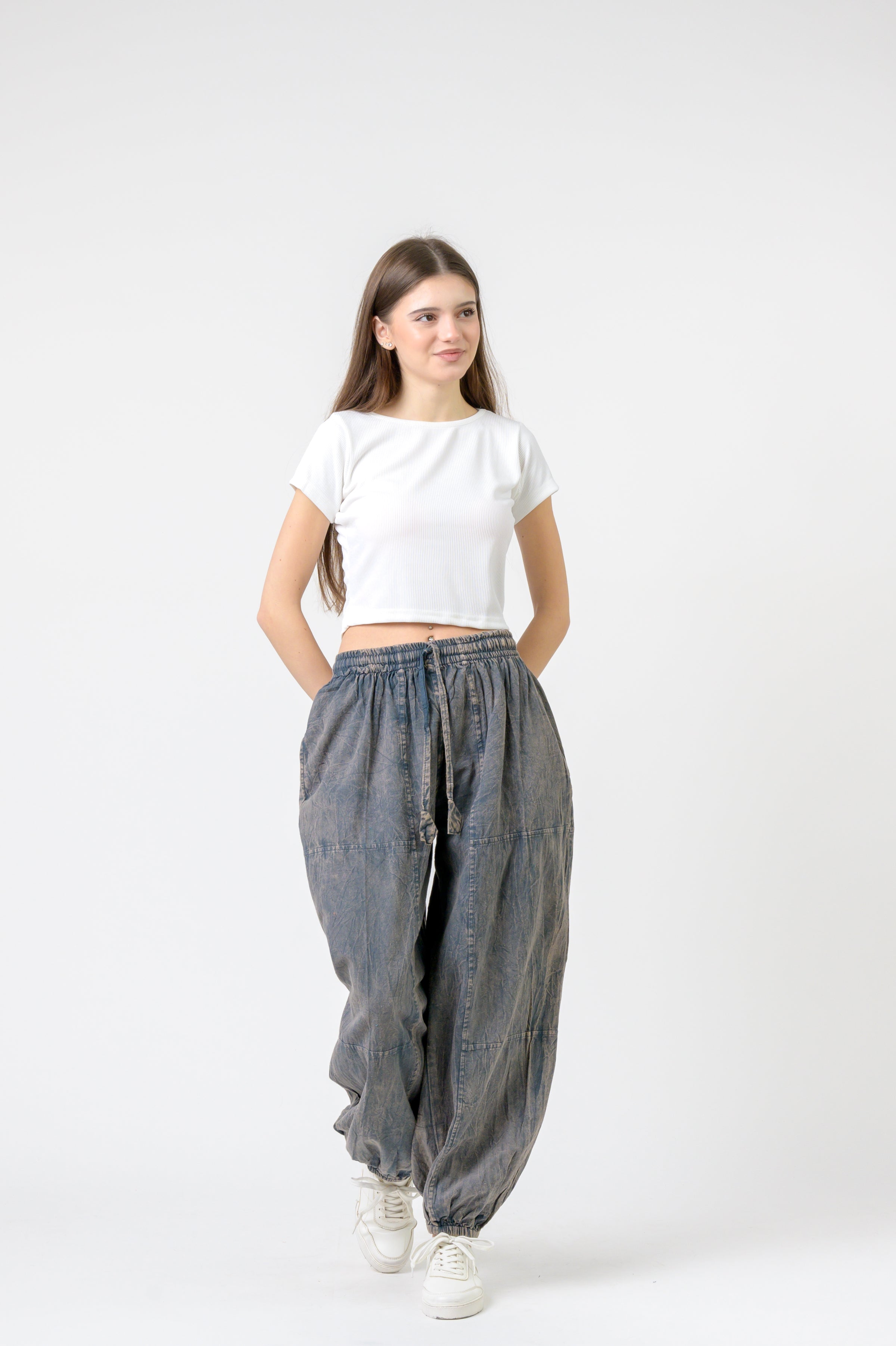 Rhea Tie-Front Yoga Pants