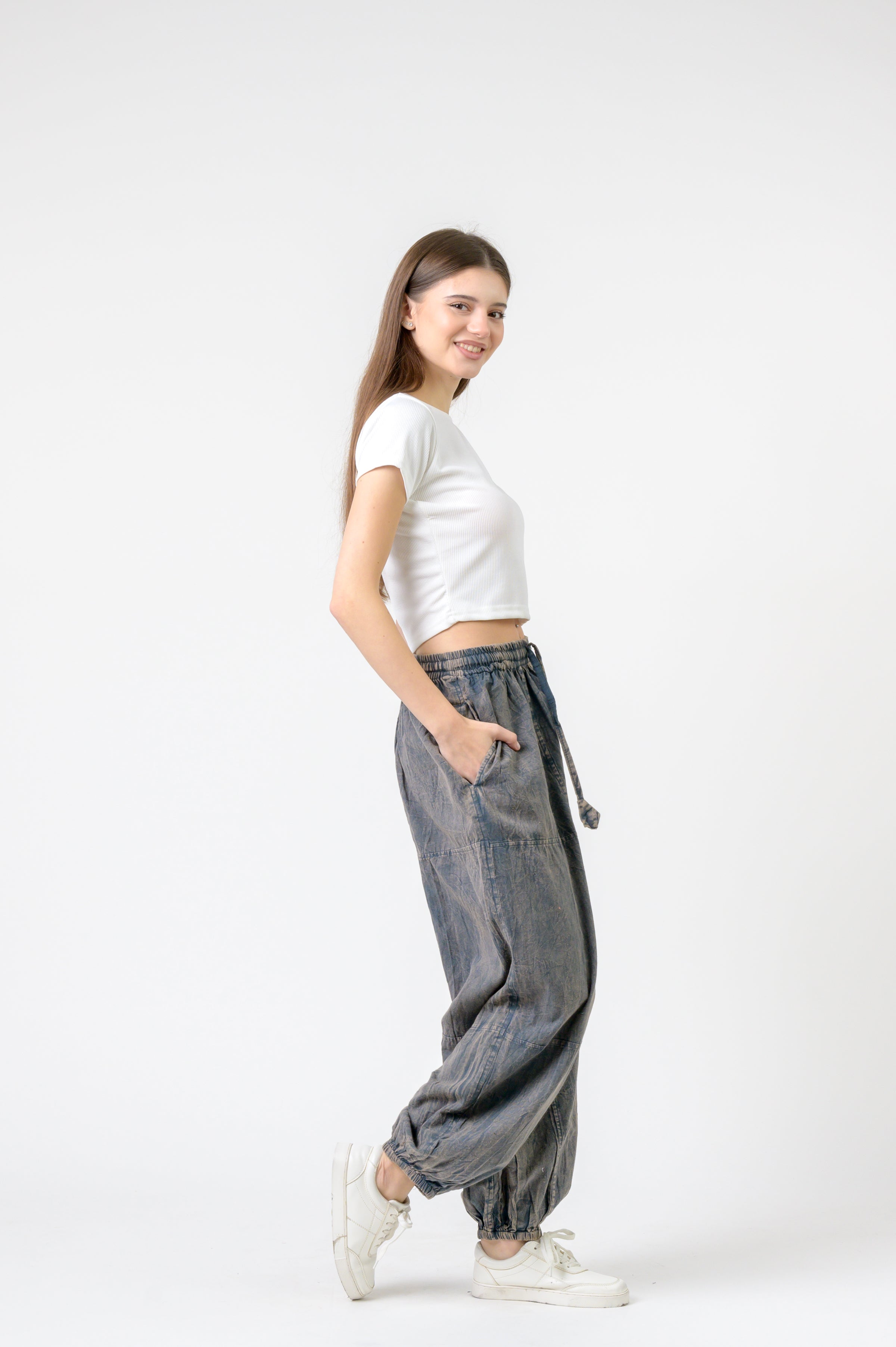 Rhea Tie-Front Yoga Pants