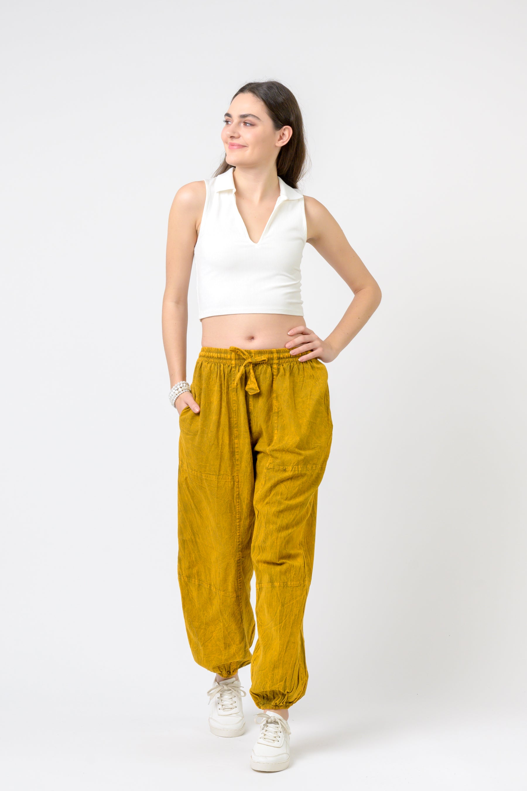 Rhea Tie-Front Yoga Pants