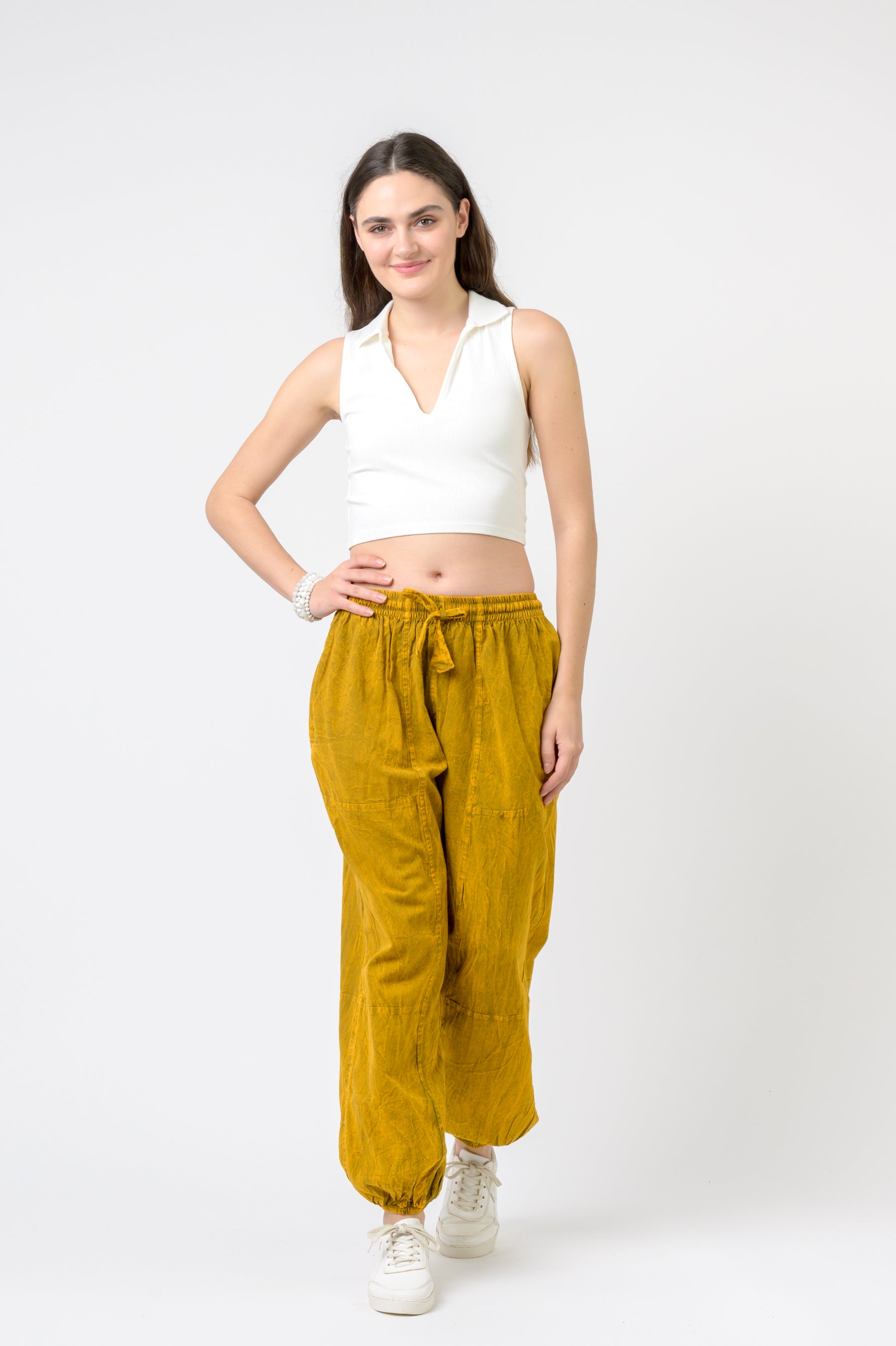 Rhea Tie-Front Yoga Pants