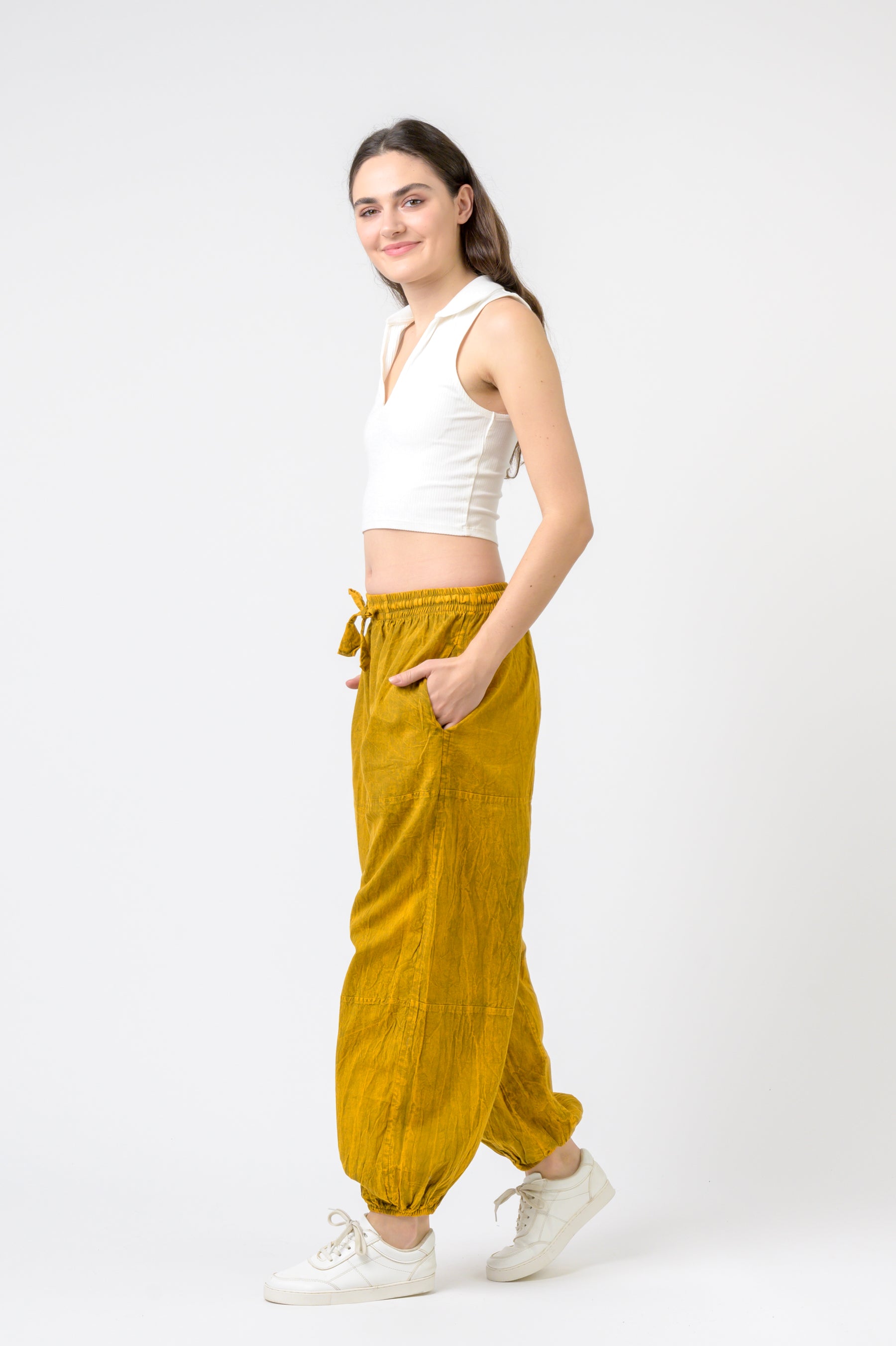 Rhea Tie-Front Yoga Pants