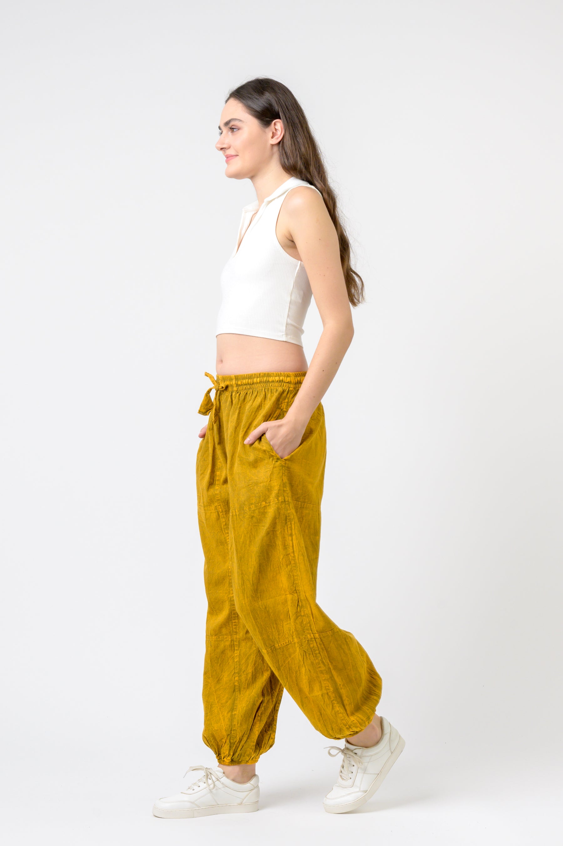 Rhea Tie-Front Yoga Pants