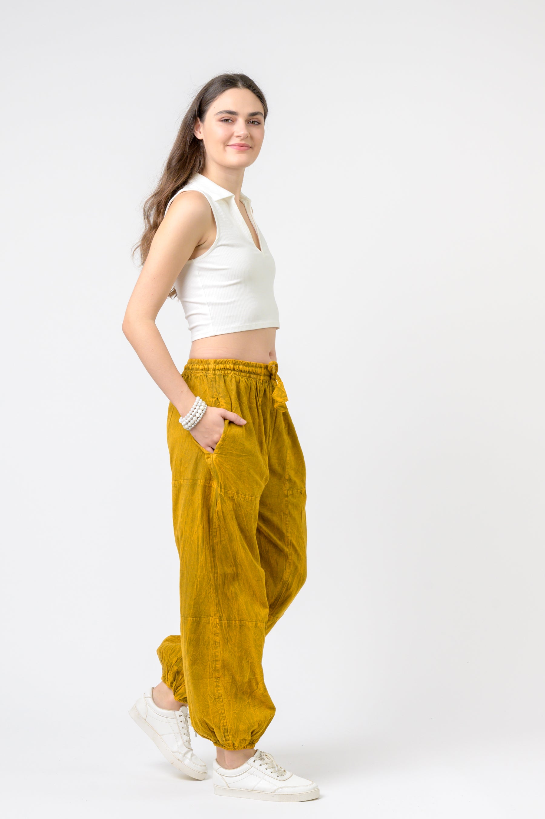 Rhea Tie-Front Yoga Pants