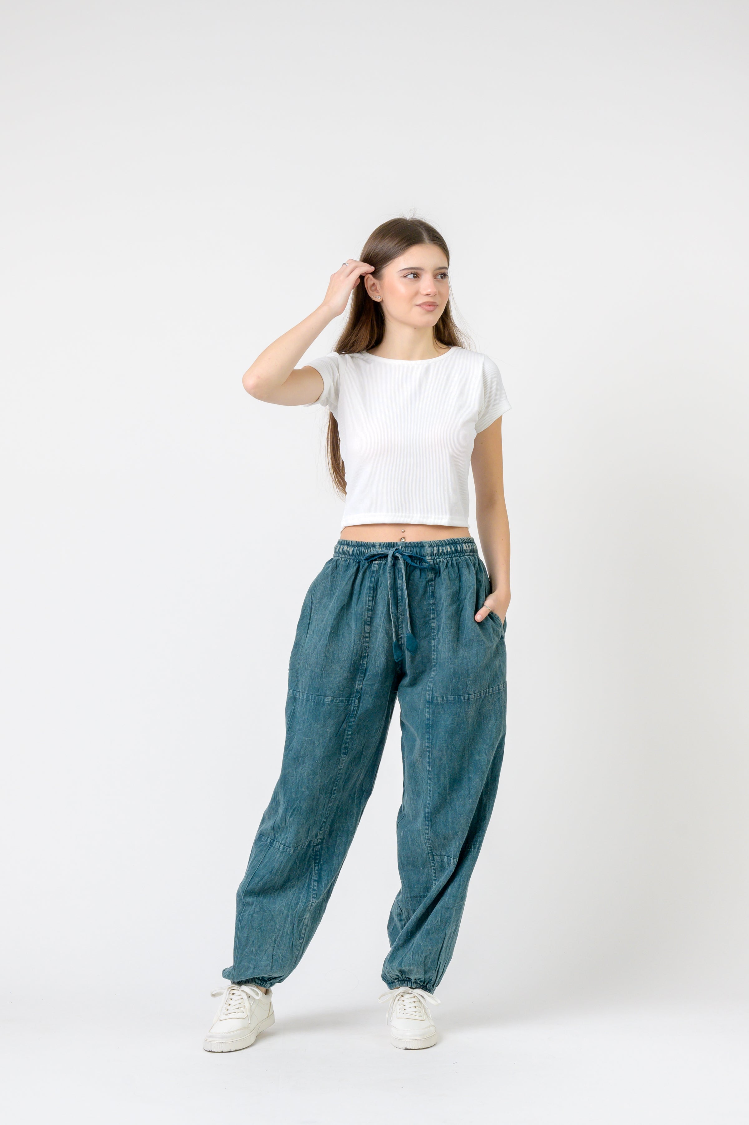 Rhea Tie-Front Yoga Pants