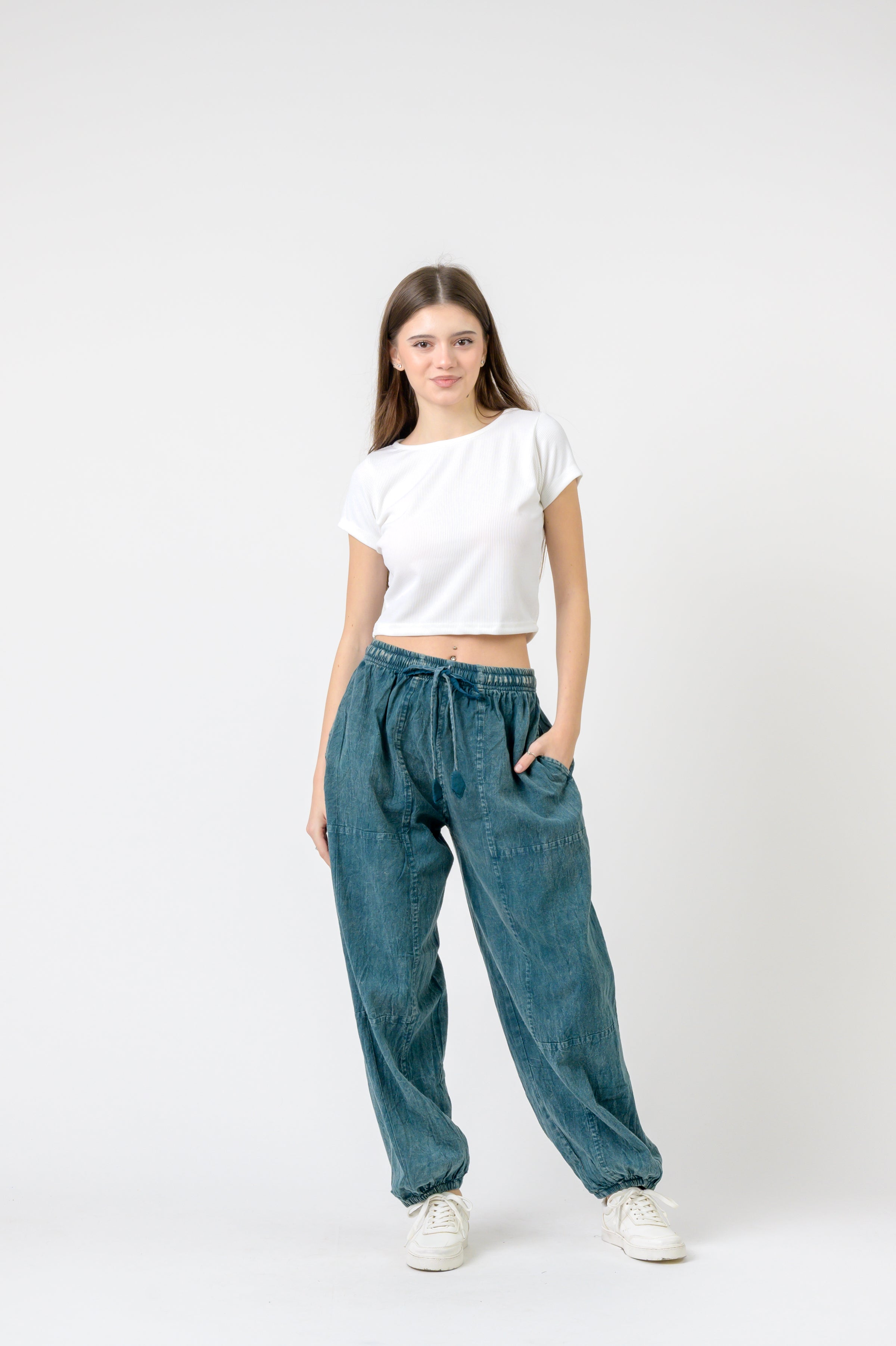 Rhea Tie-Front Yoga Pants