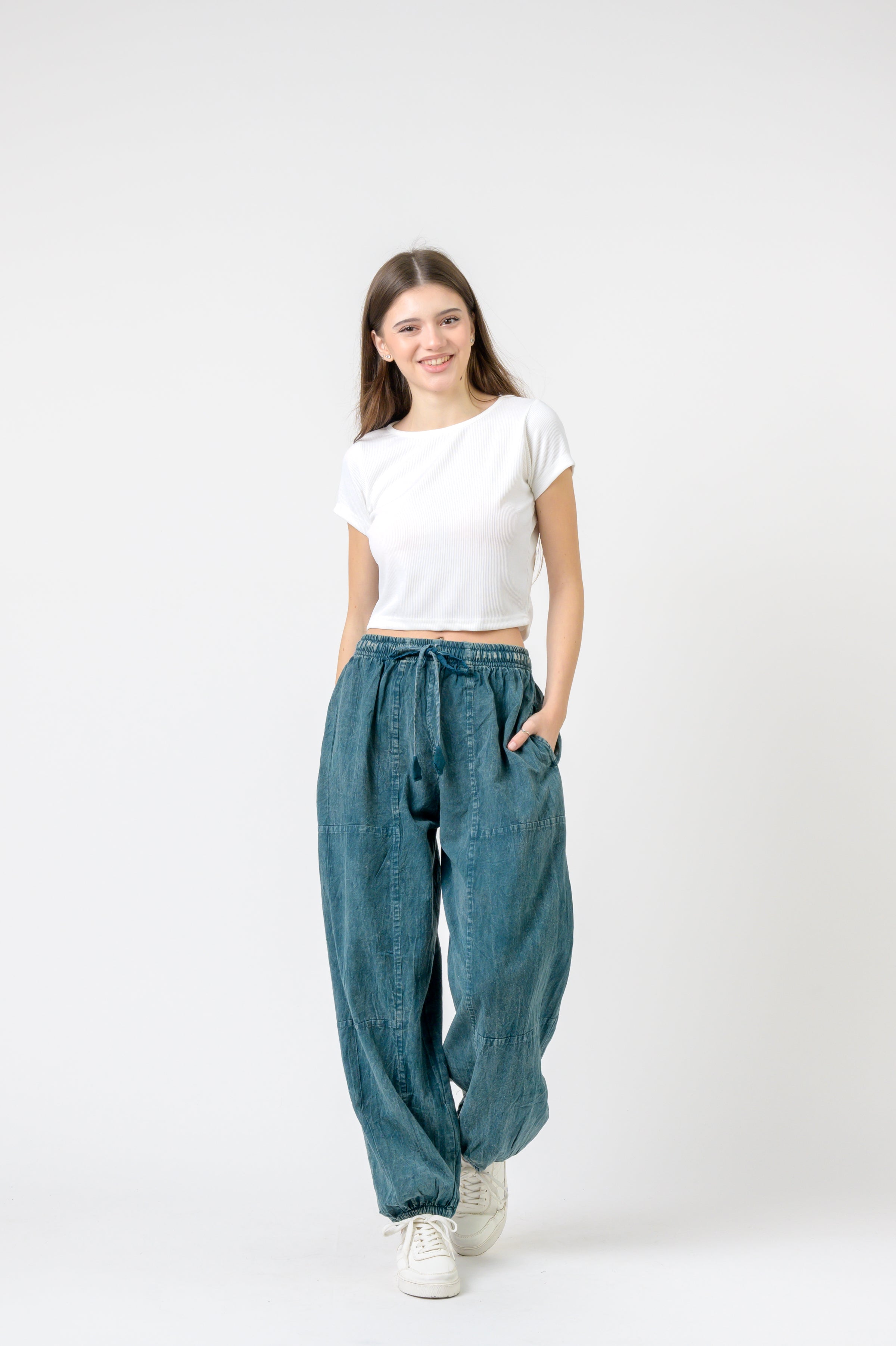 Rhea Tie-Front Yoga Pants