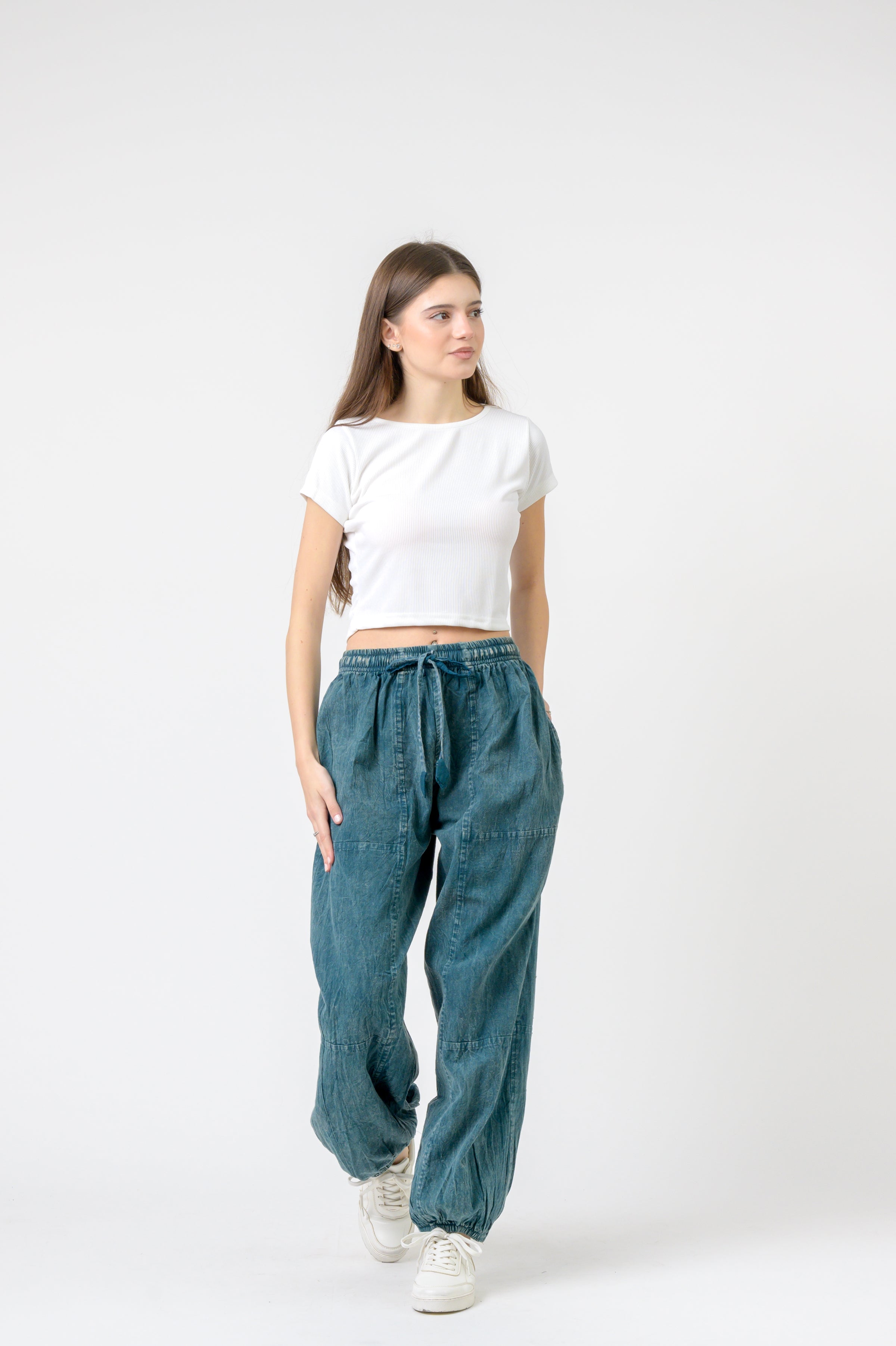 Rhea Tie-Front Yoga Pants