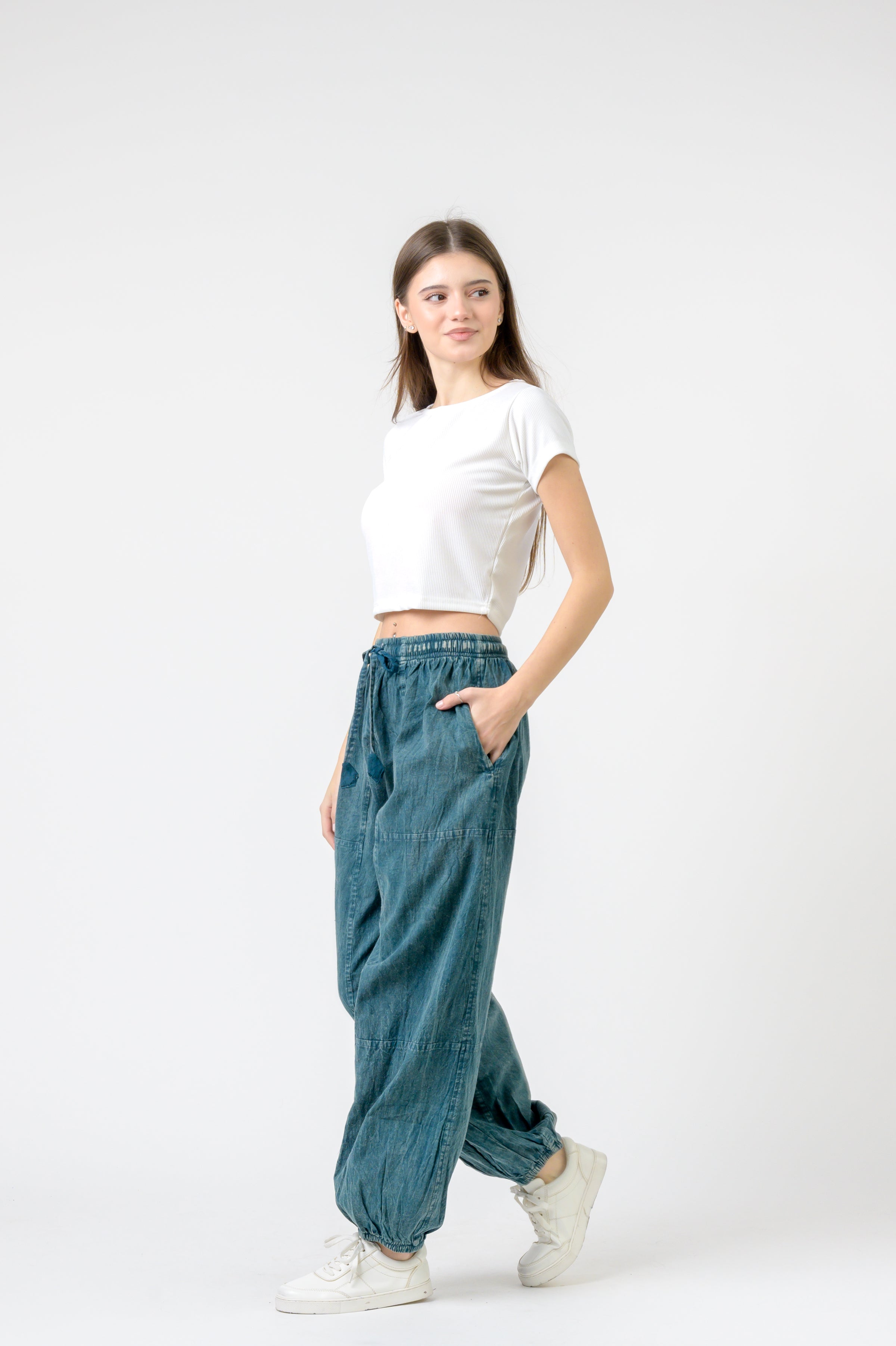 Rhea Tie-Front Yoga Pants