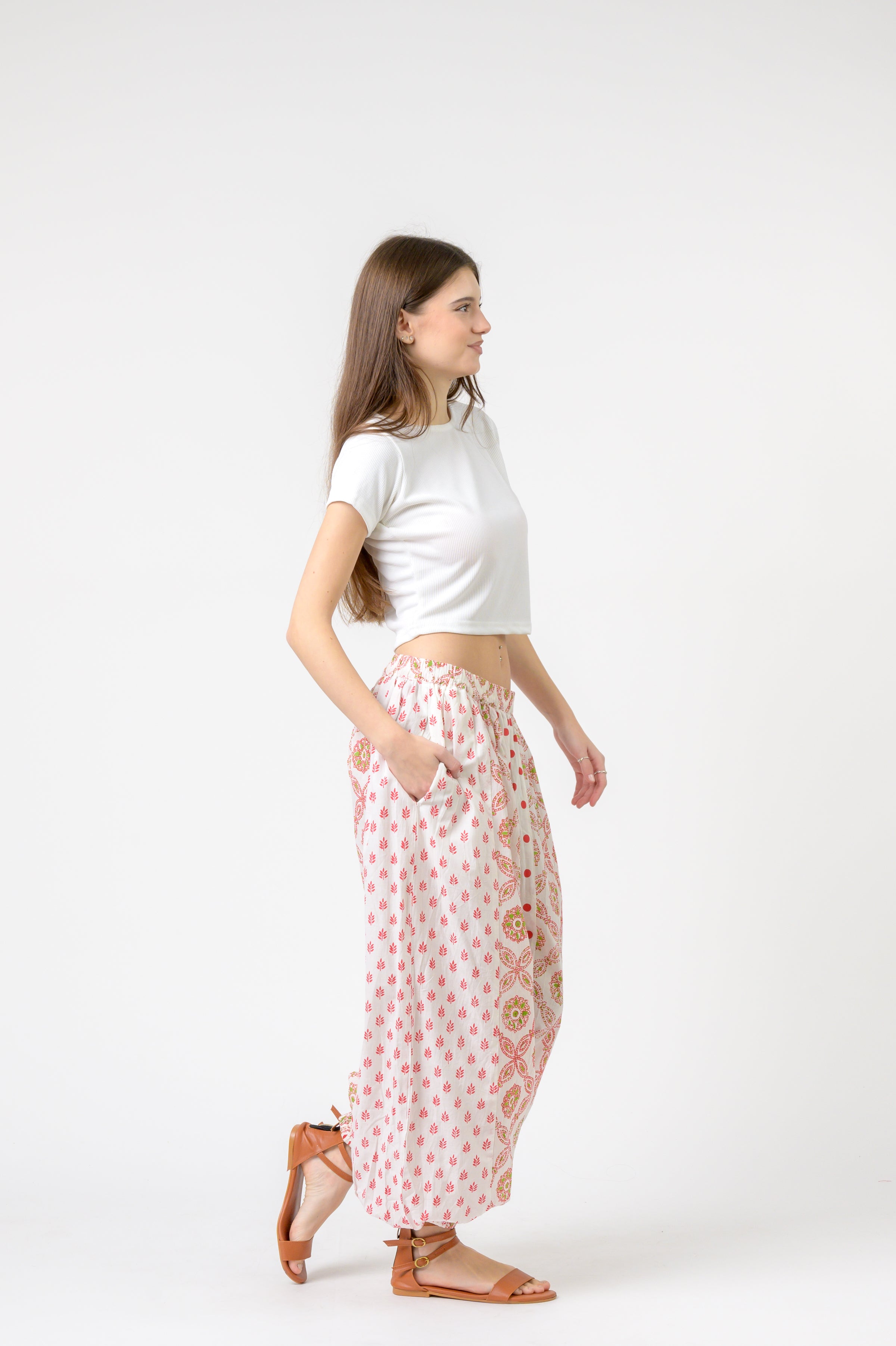 Rhea Side Panel Harem Pants