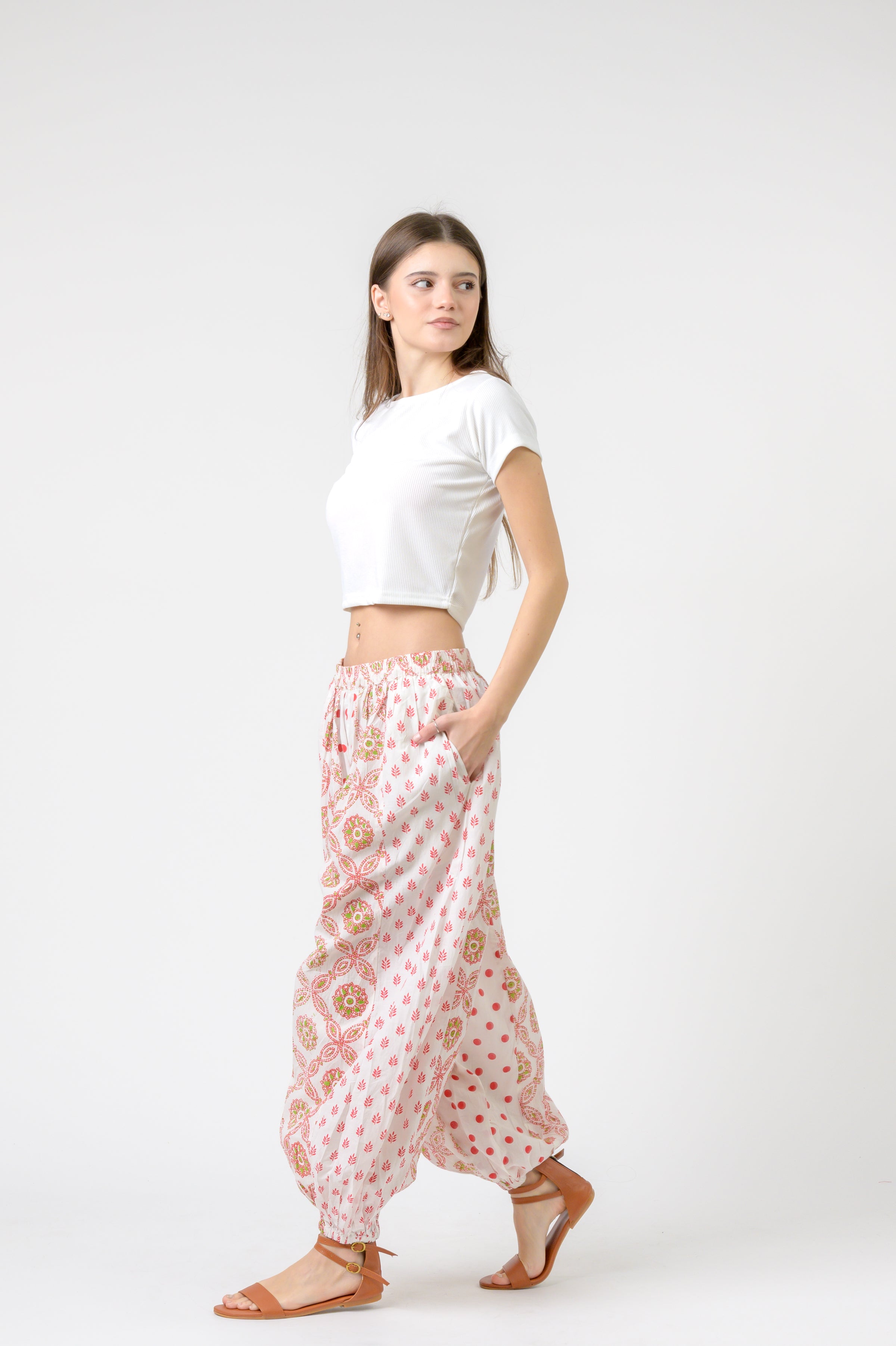 Rhea Side Panel Harem Pants