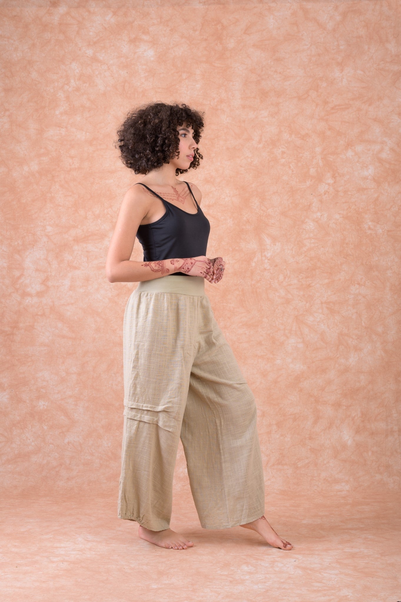 Rhea Camry Pants Beige / S/M