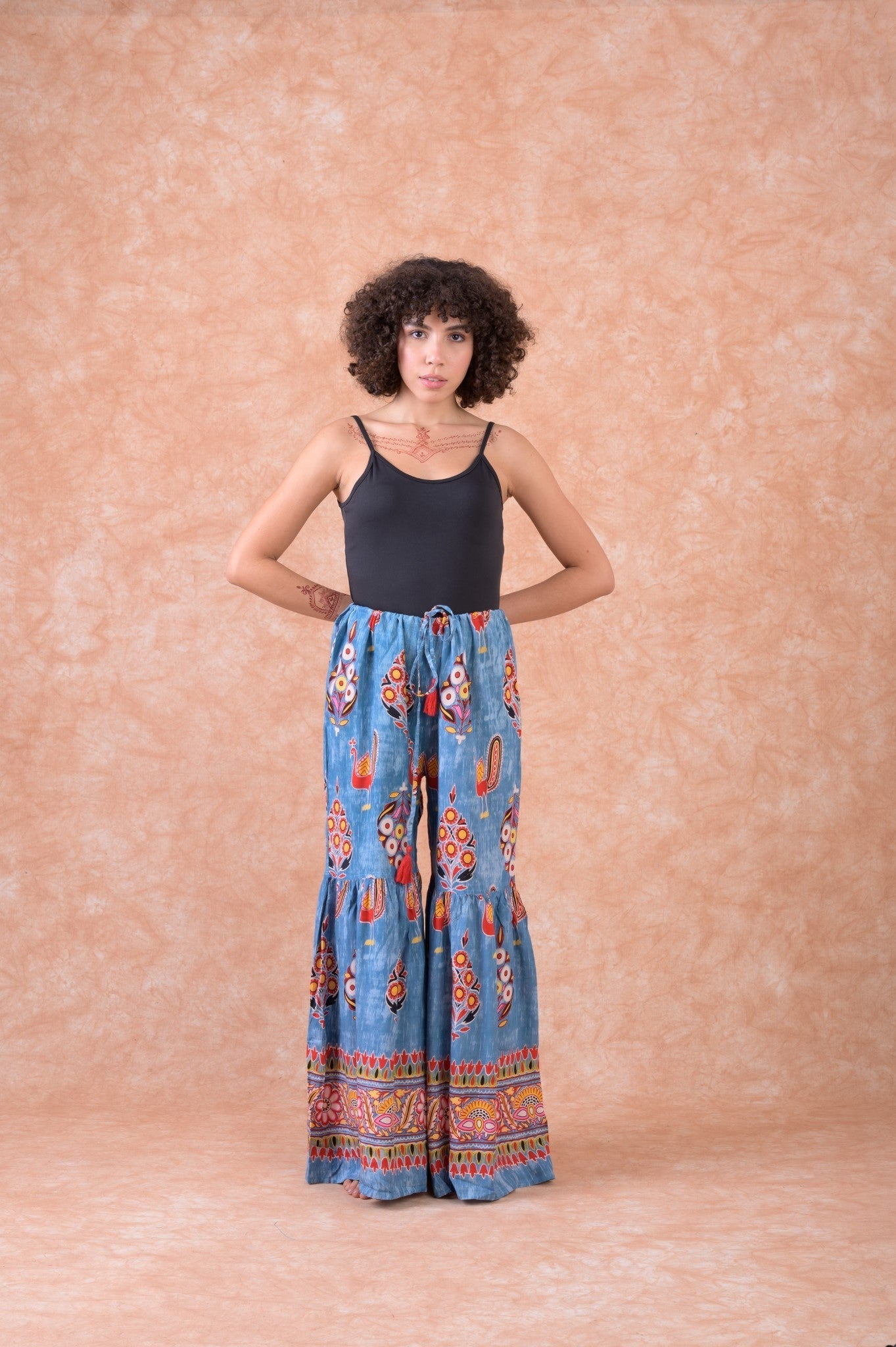 Rhea Biba Pants Denim Blue / S/M