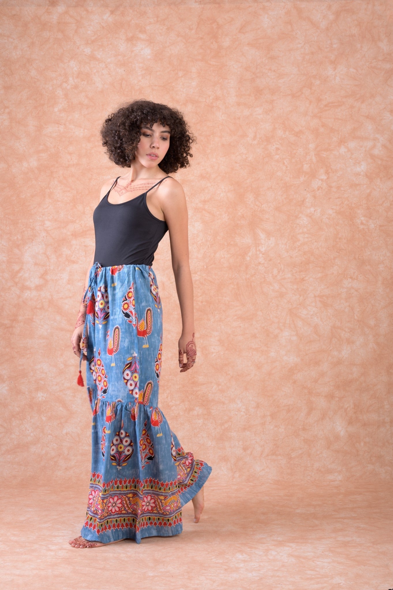 Rhea Biba Pants Denim Blue / S/M