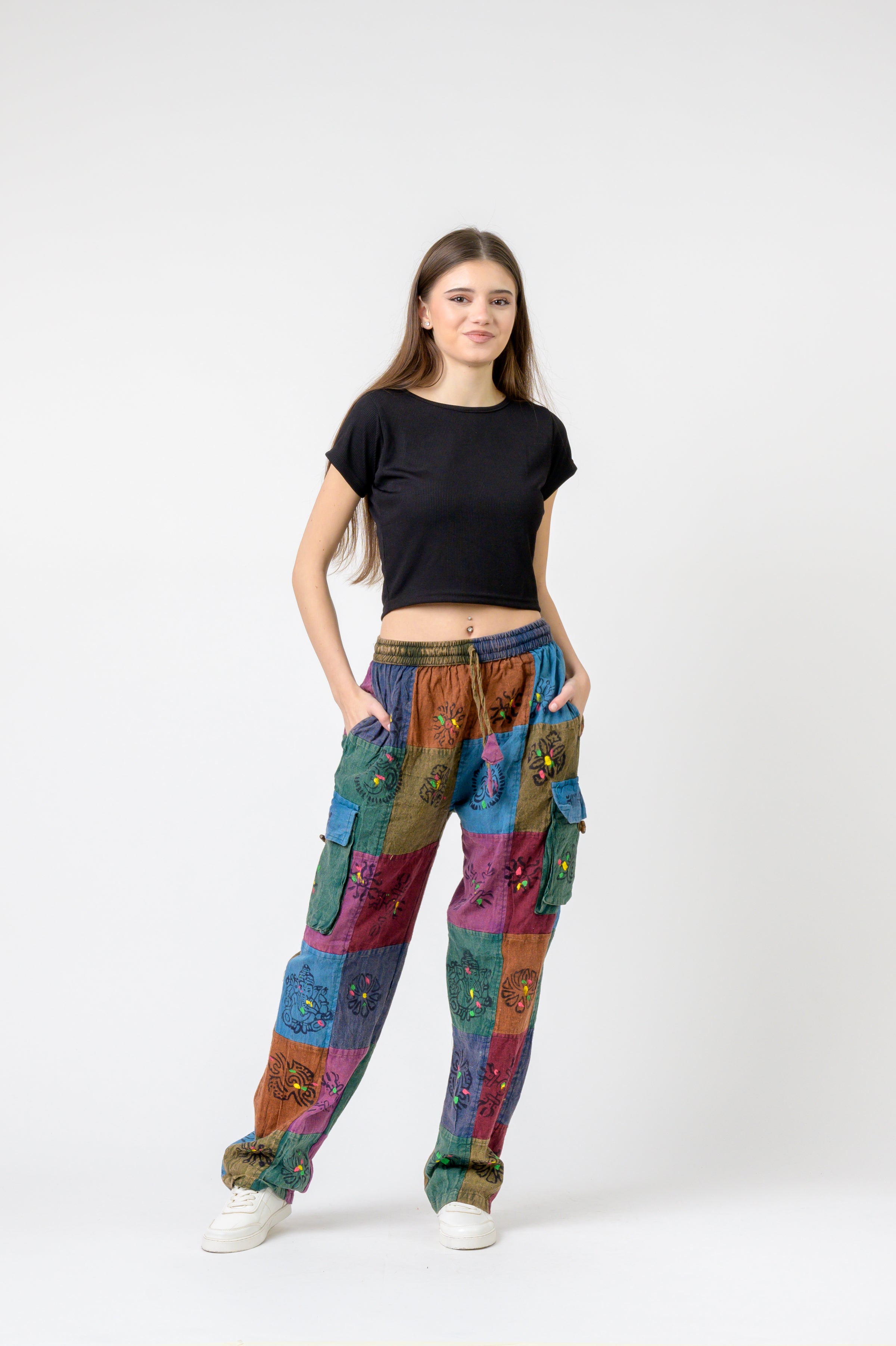 Rhea Tie Waist Cargo Pants