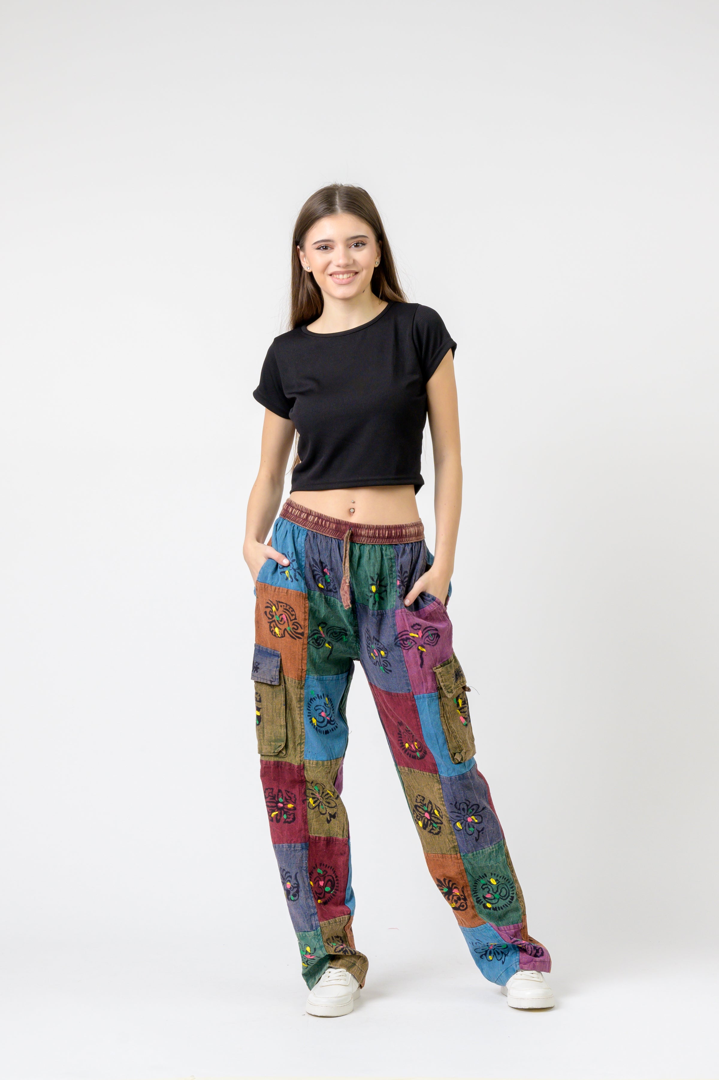 Rhea Tie Waist Cargo Pants