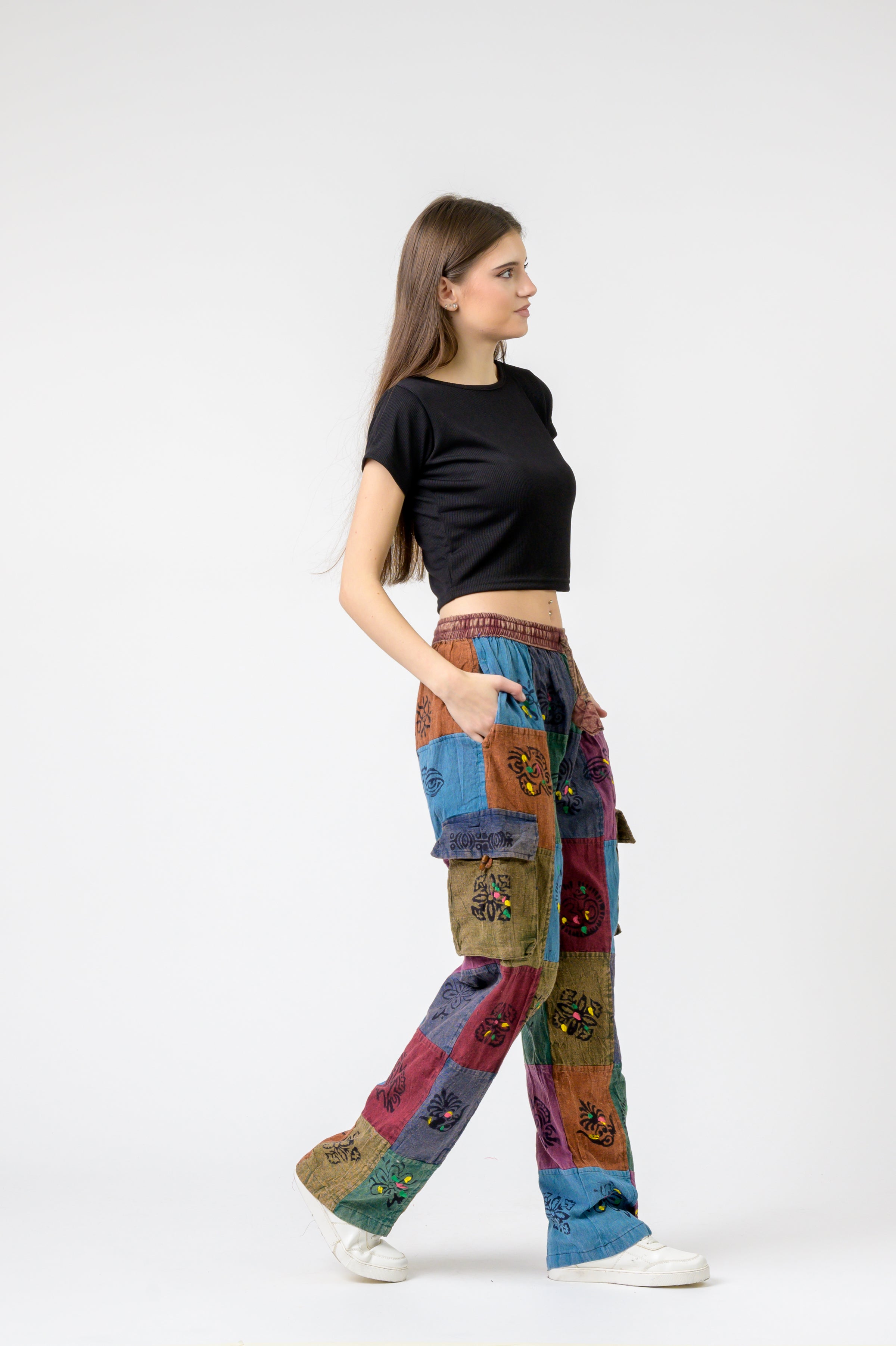 Rhea Tie Waist Cargo Pants