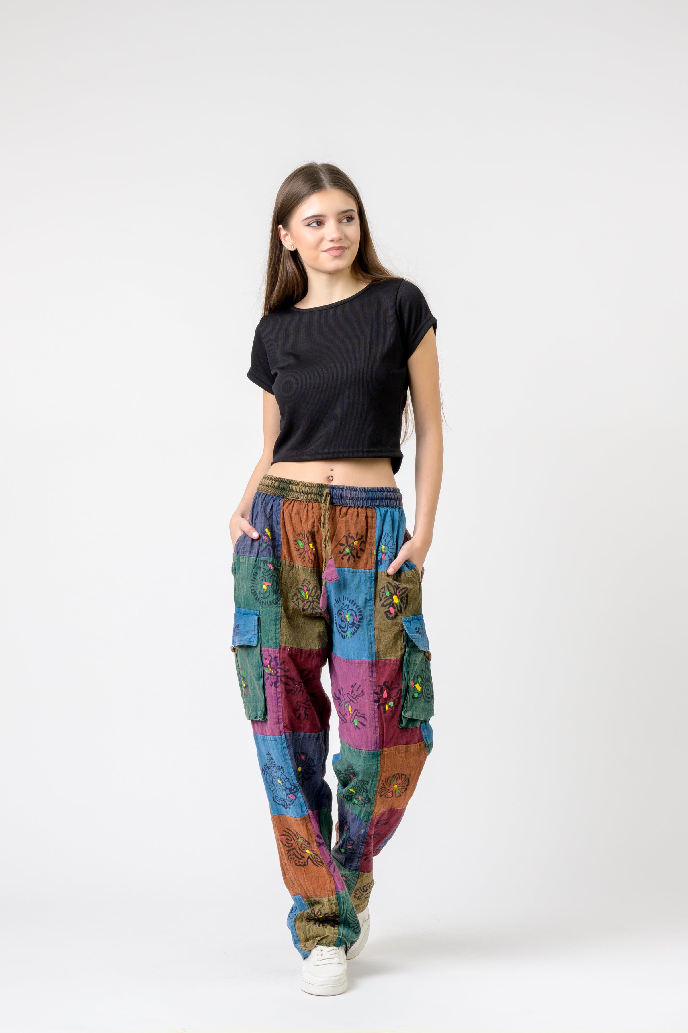 Rhea Tie Waist Cargo Pants