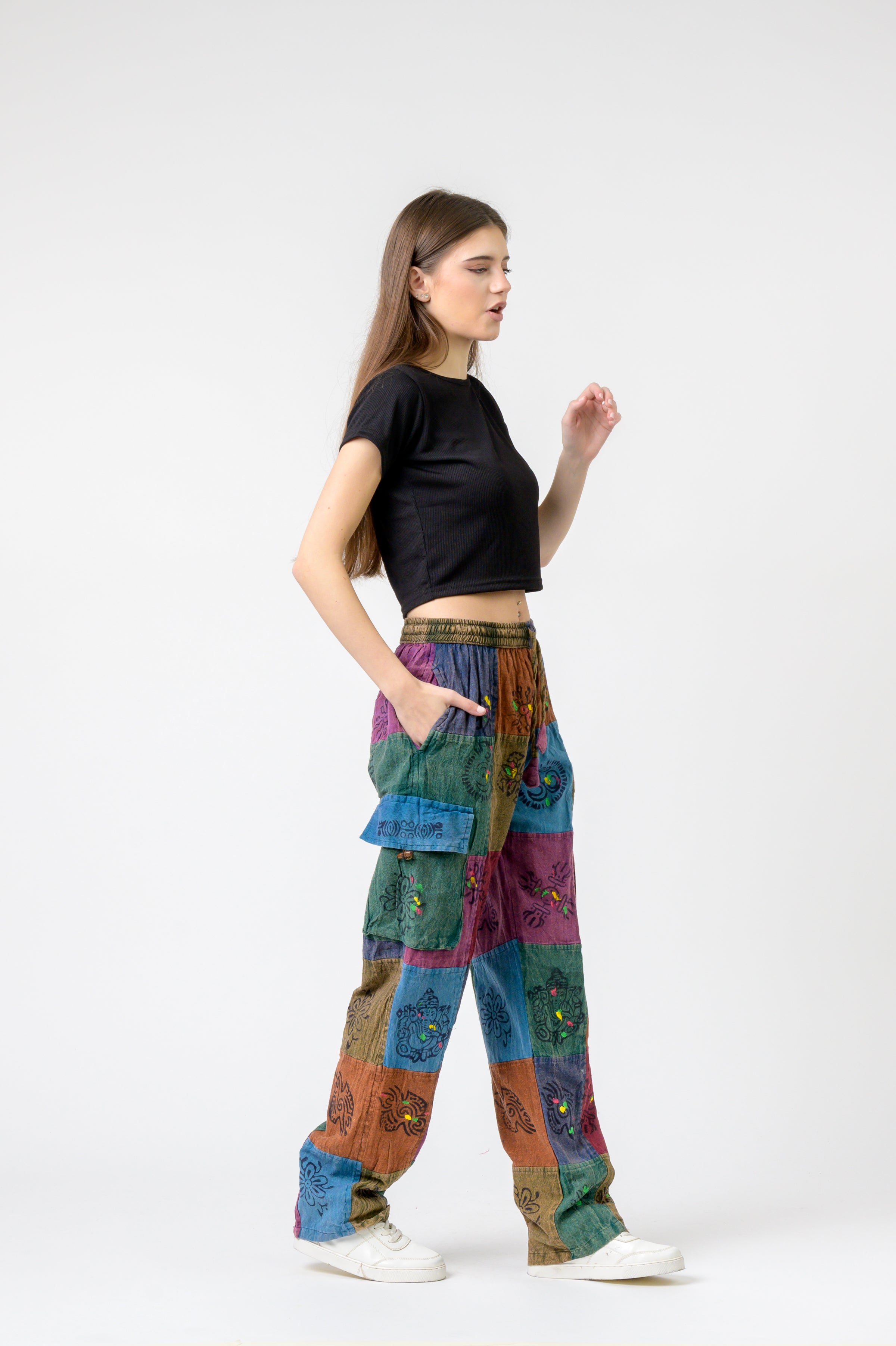 Rhea Tie Waist Cargo Pants