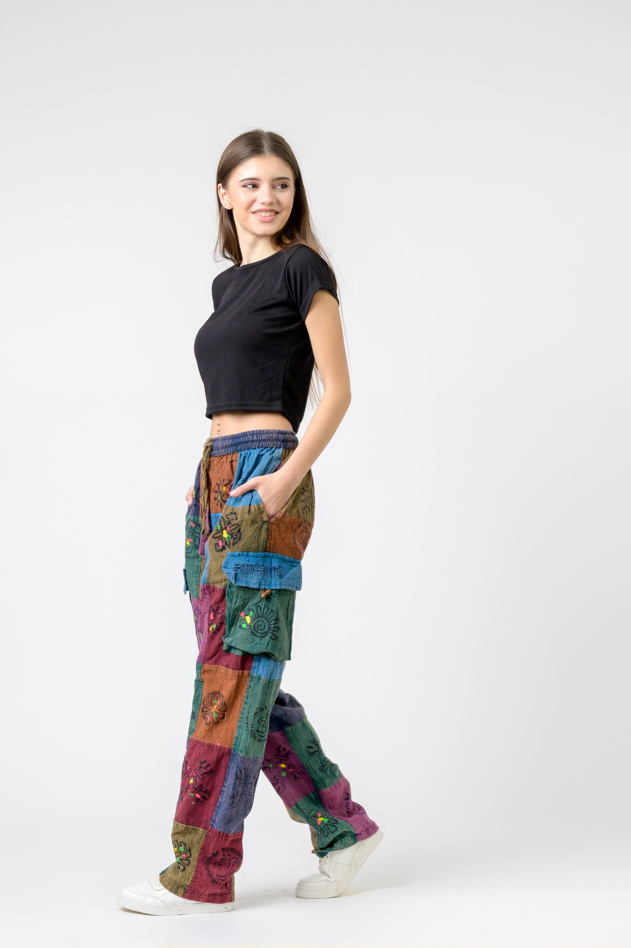 Rhea Tie Waist Cargo Pants