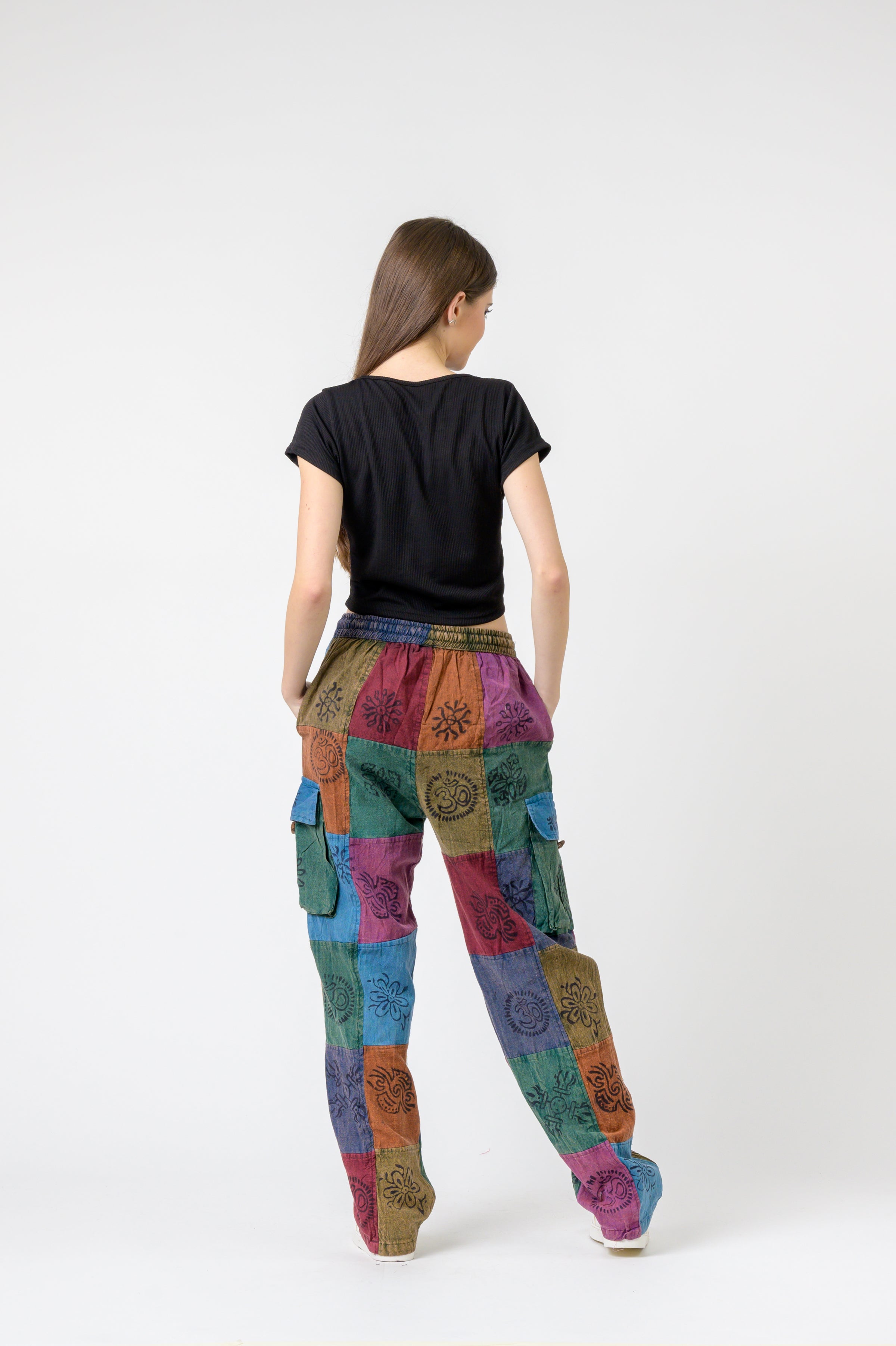Rhea Tie Waist Cargo Pants (Assorted)