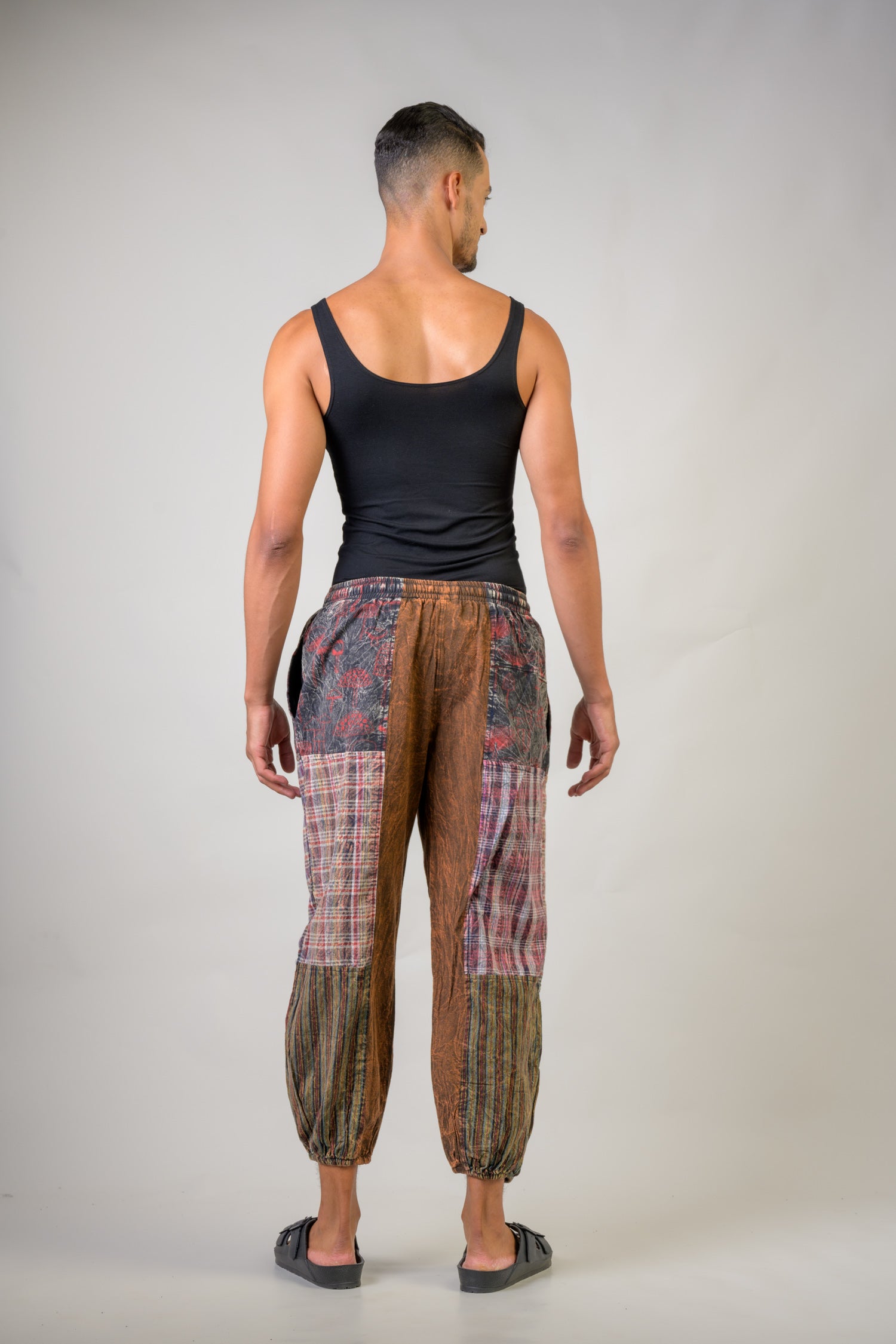 Rhea Cotton Tai-Dai Trouser Black / Large