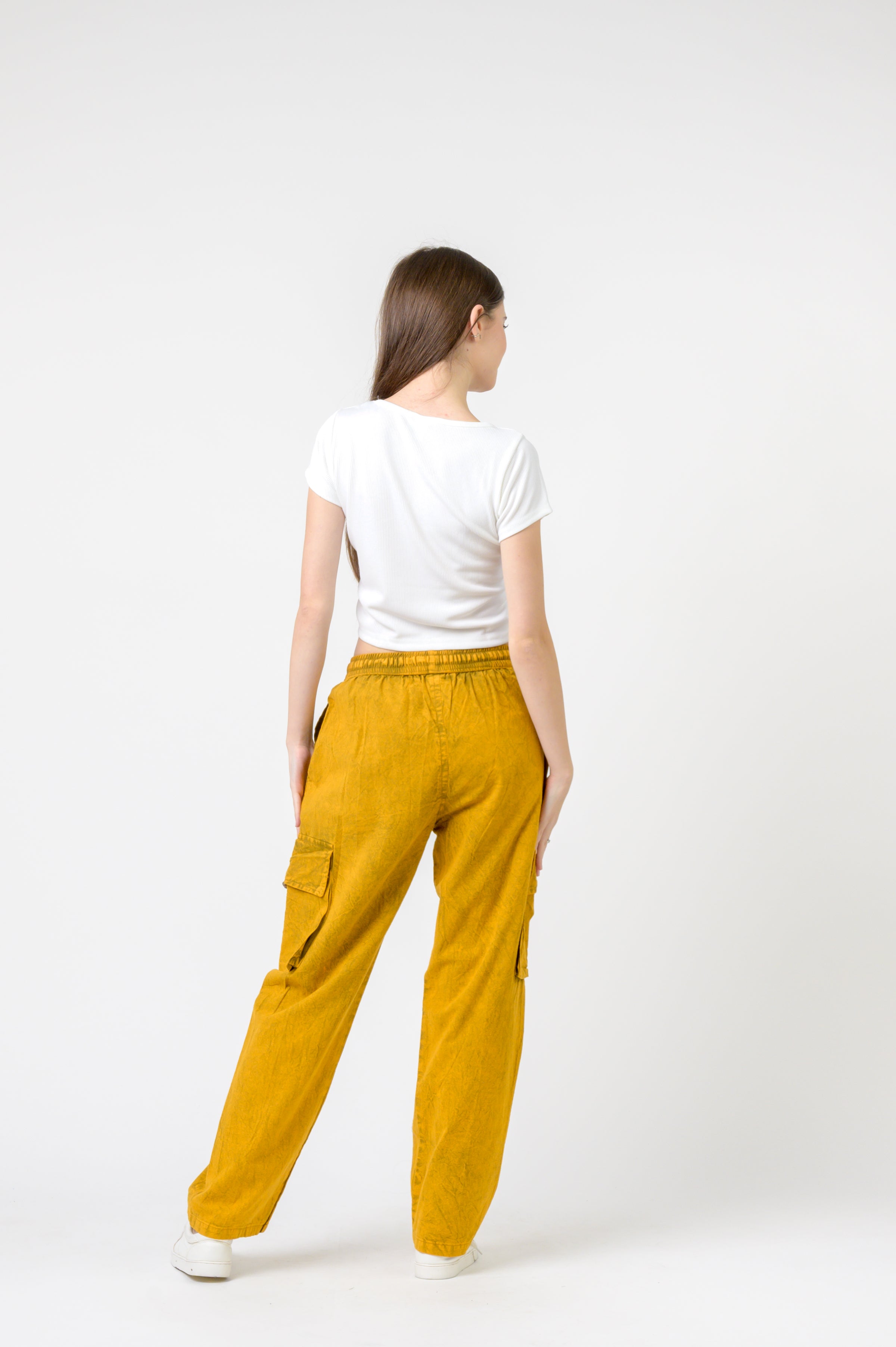 Rhea Solid Cargo Trouser