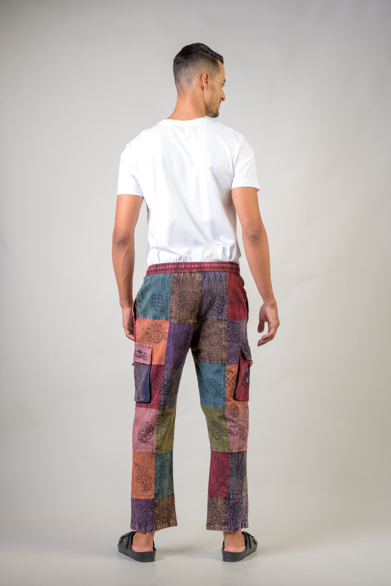 Rhea Patch Cargo Pants Red / Small