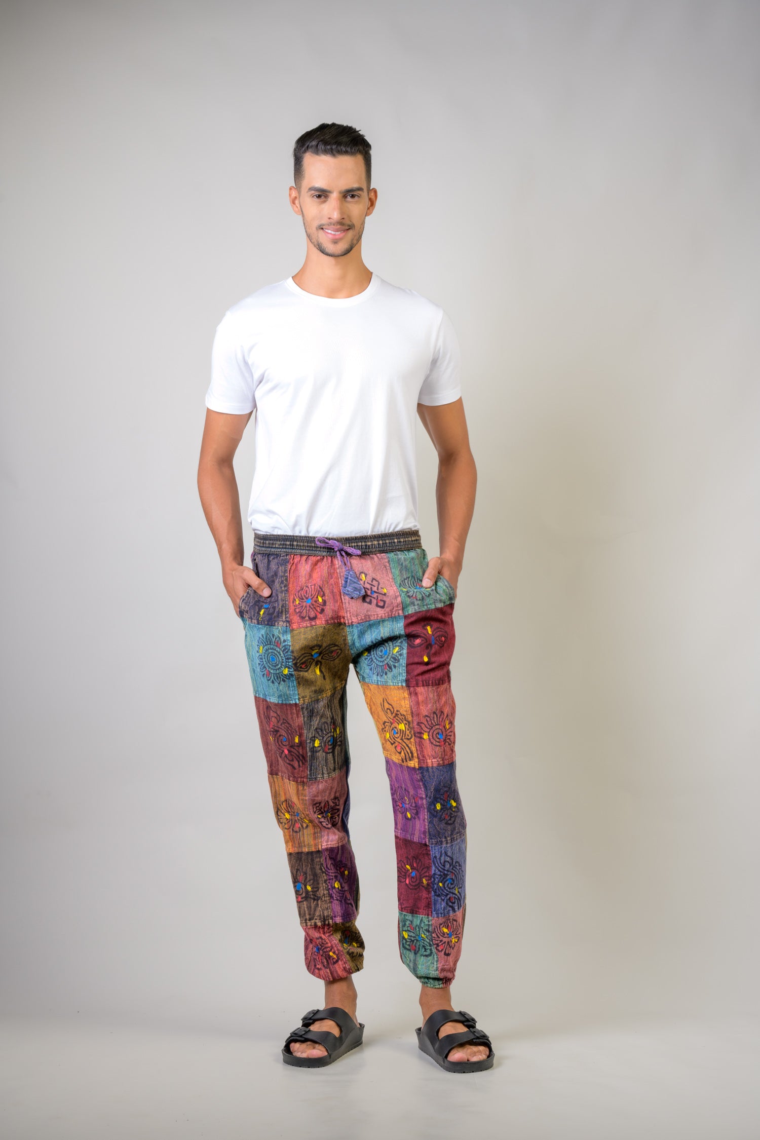 Rhea Patch Cargo Pants Red / Small