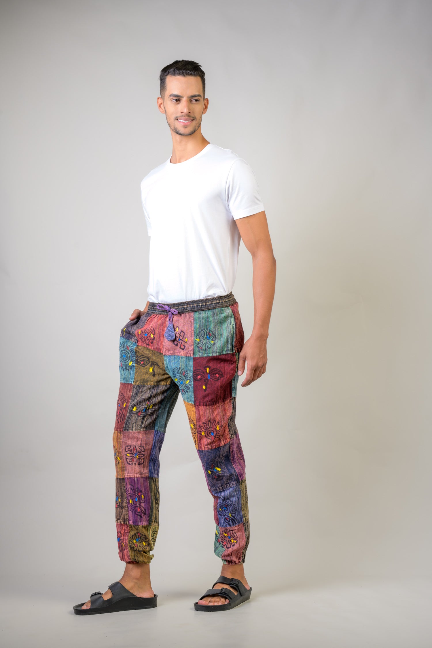 Rhea Patch Cargo Pants Red / Small