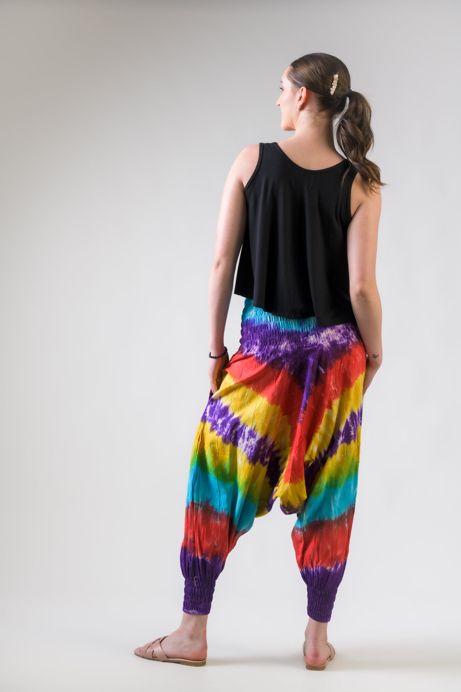 Rhea Comfy Harem Pants Multicolor / One Size
