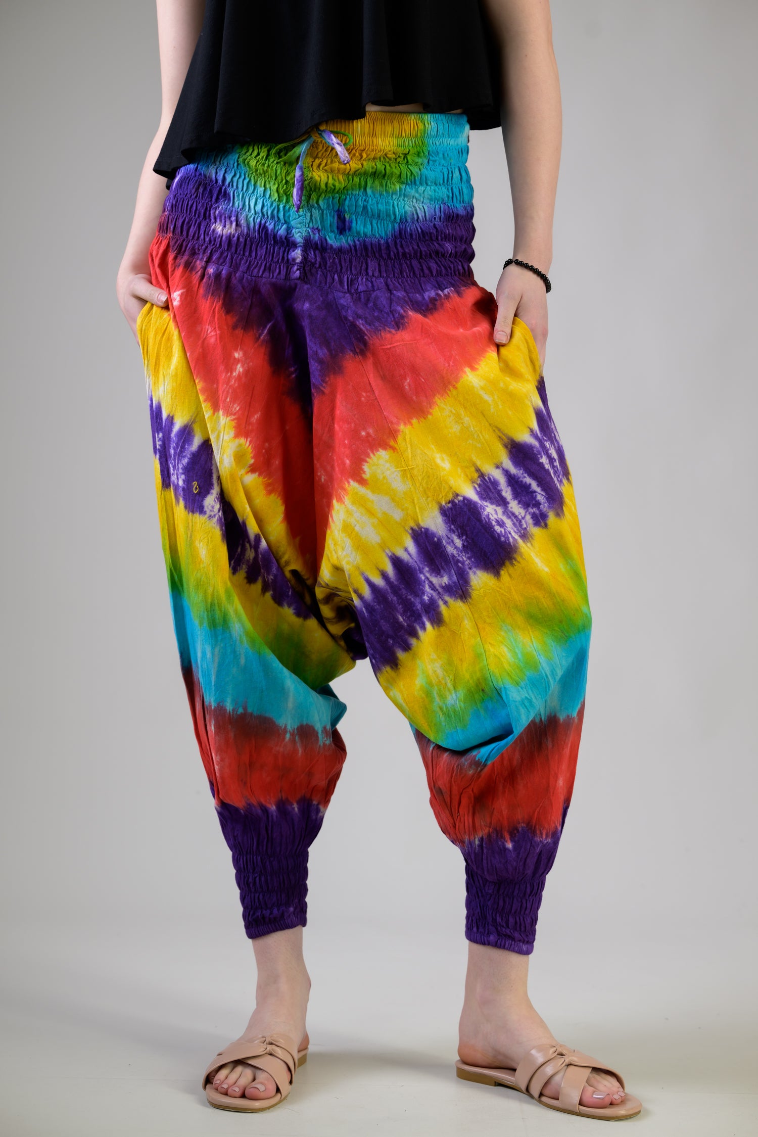 Rhea Comfy Harem Pants Multicolor / One Size