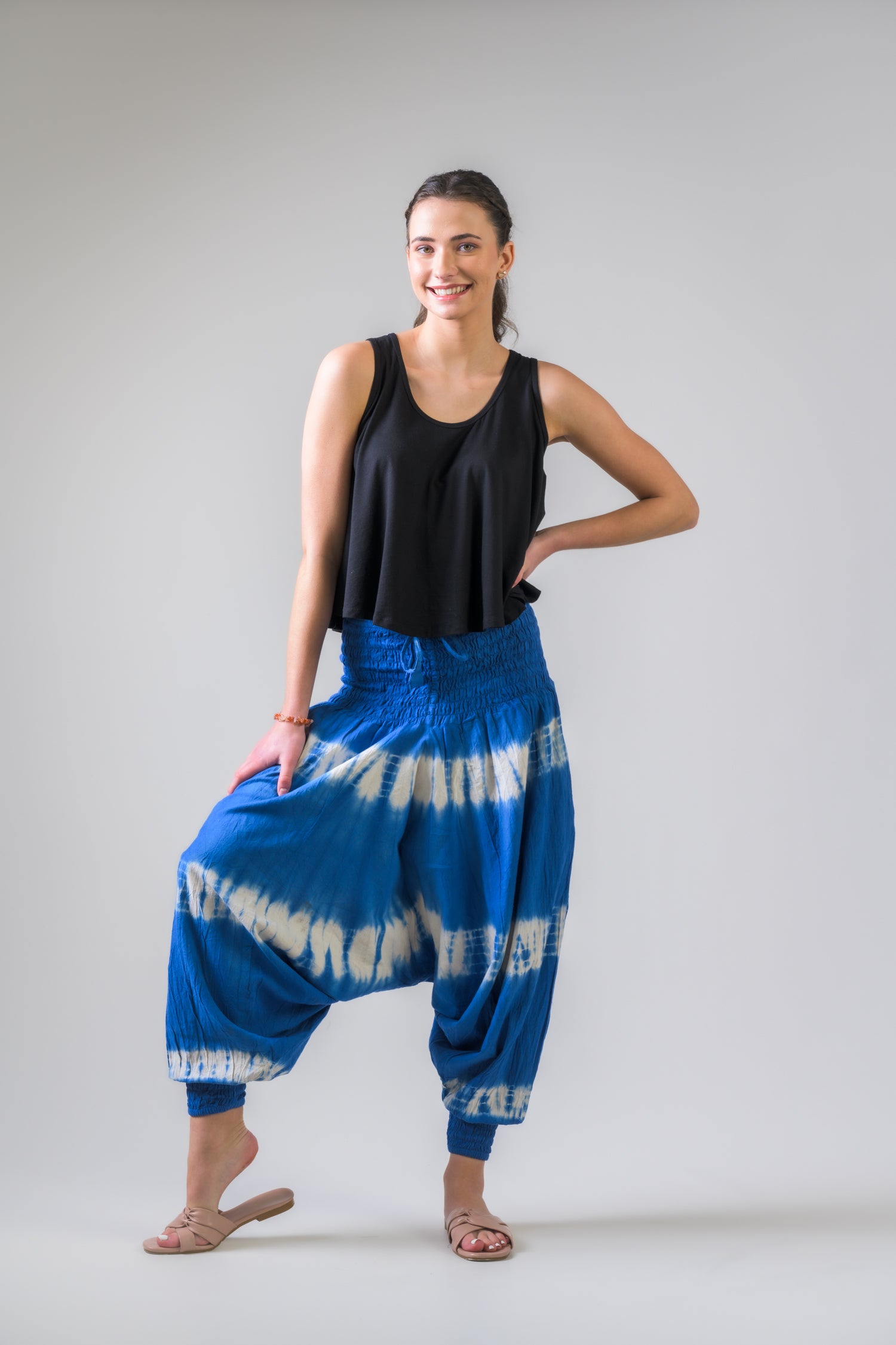 Rhea Comfy Harem Pants Tie-Dye / One Size